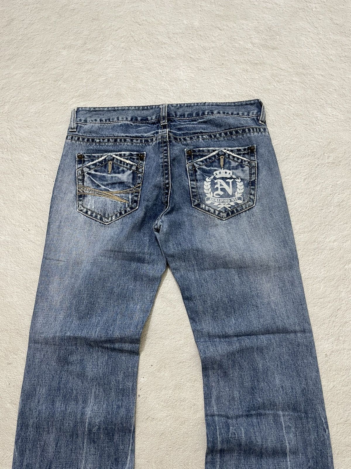 Kapital 2000s Hysteric Studed Flare Denim Ripped Wash Jeans Y2K ifsi Size 29" - 8 Thumbnail