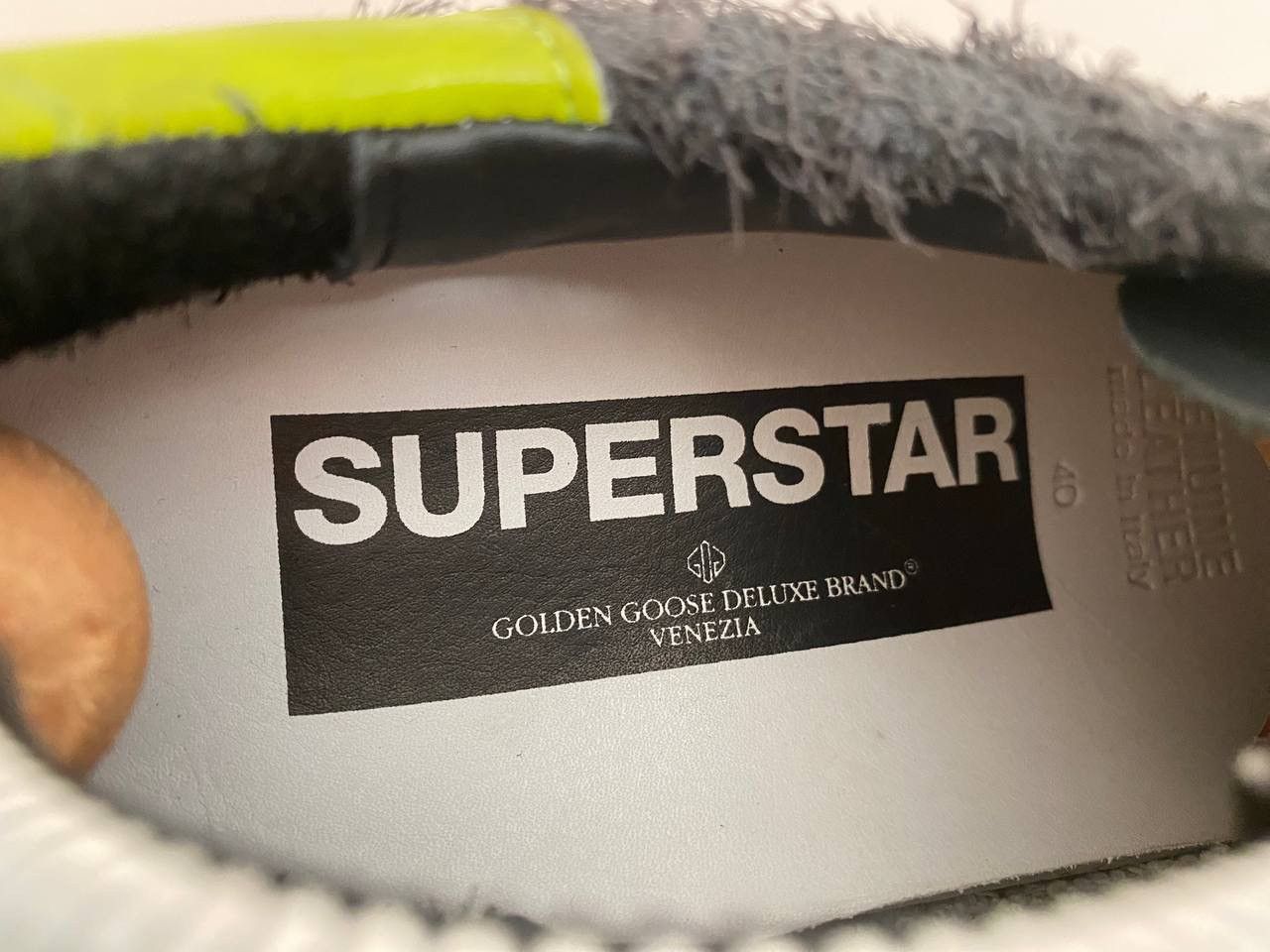 Golden Goose GOLDEN GOOSE GGDB SUPERSTAR Reflective Black Yellow Size US 7 / EU 40 - 9 Thumbnail