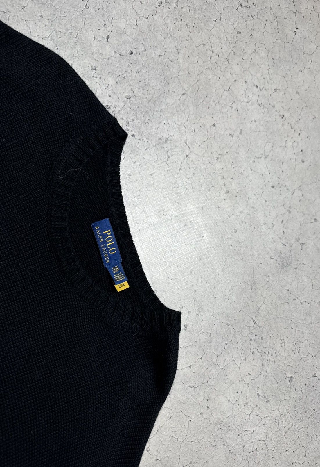 Polo Ralph Lauren Polo Ralph Lauren Black Crew Neck Vintage Sweater Size US XXL / EU 58 / 5 - 6 Thumbnail