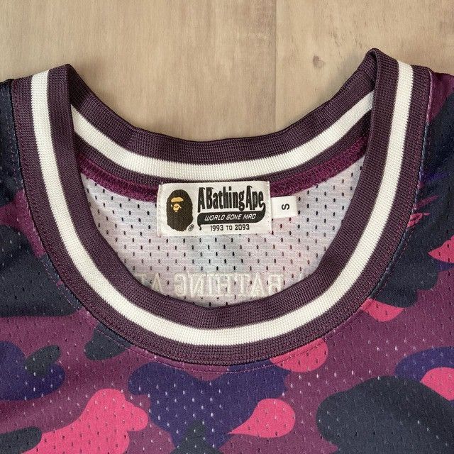 Bape BAPE Purple camo basketball tank top a bathing ape Size US S / EU 44-46 / 1 - 5 Thumbnail