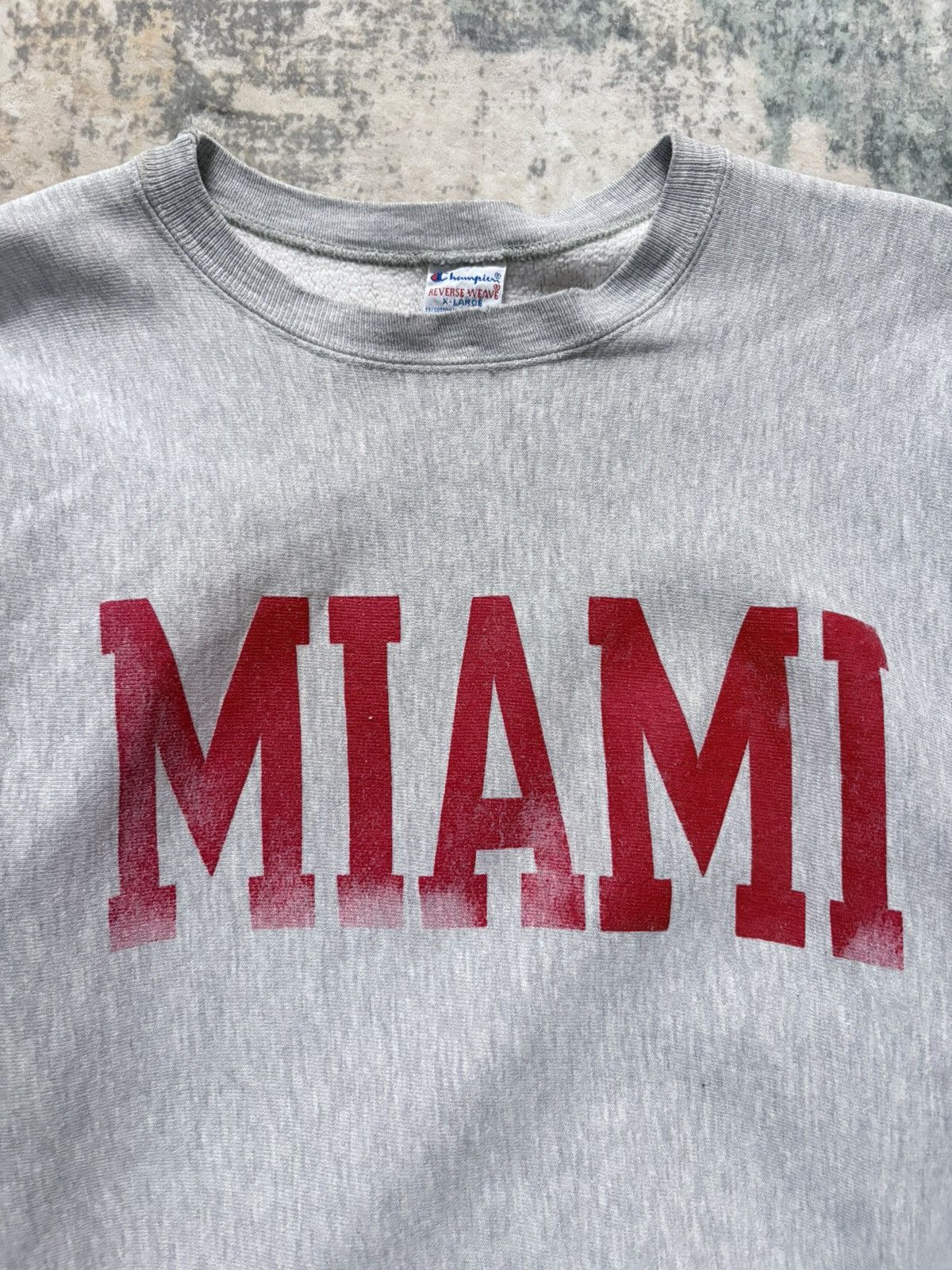 Champion 90’s Champion Reverse Weave Miami Vintage Crewneck Sweat Size US XL / EU 56 / 4 - 2 Thumbnail