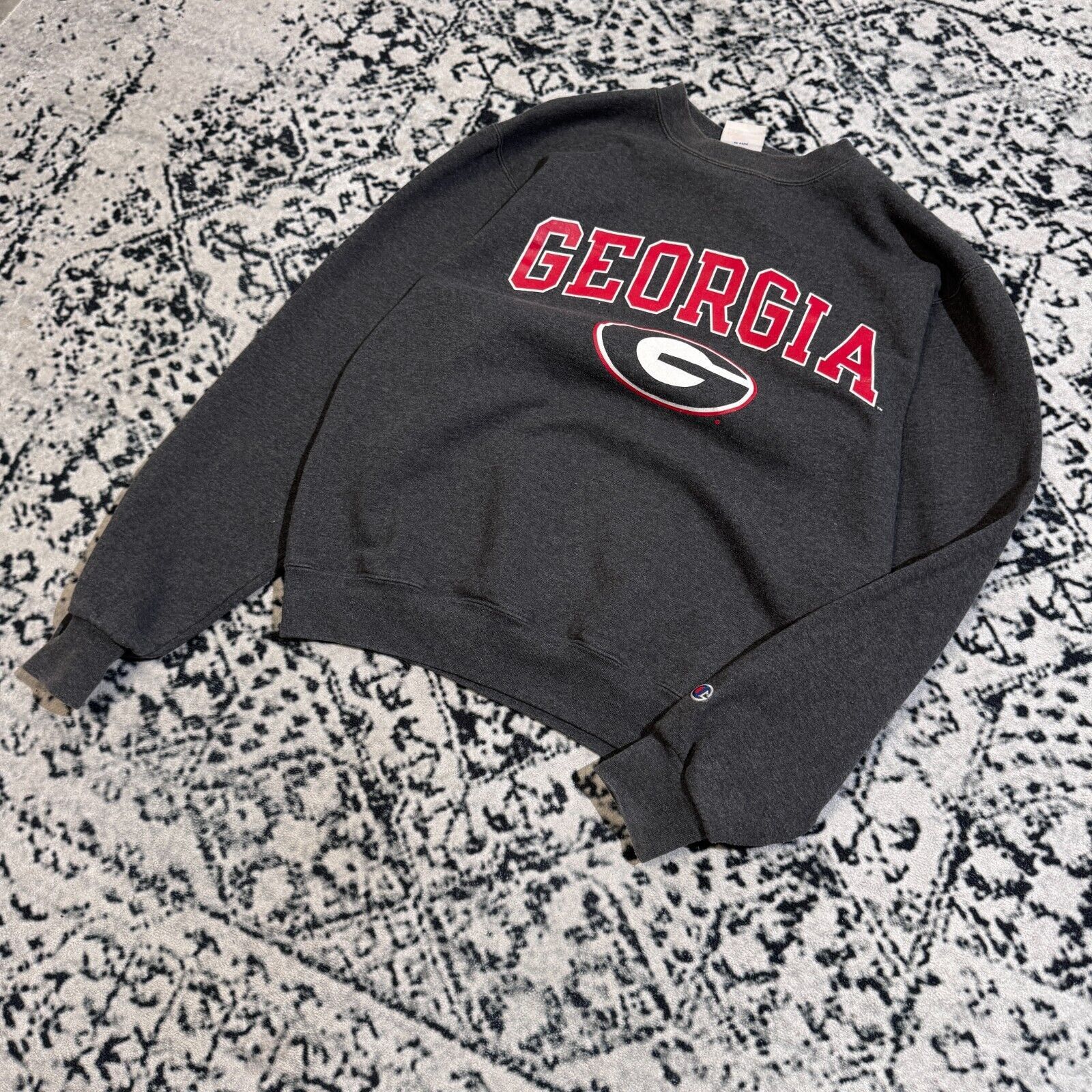Champion × Vintage Champion Unisex Grey Cotton Sweatshirt Size S Regular Fit Size US S / EU 44-46 / 1 - 7 Thumbnail