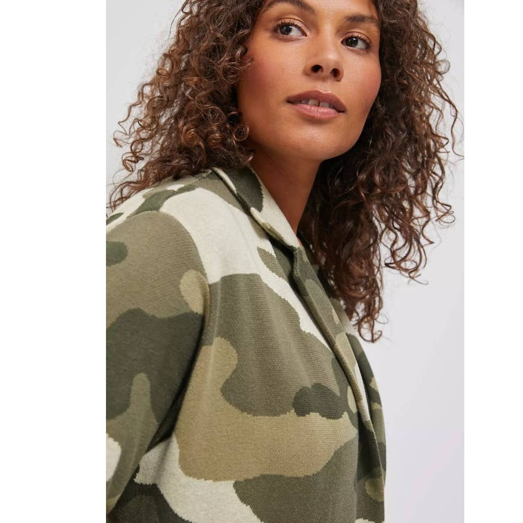 Anthropologie New Anthropologie Maeve Kieran Sweater Coat $158 SMALL Camo Size S / US 4 / IT 40 - 2 Thumbnail