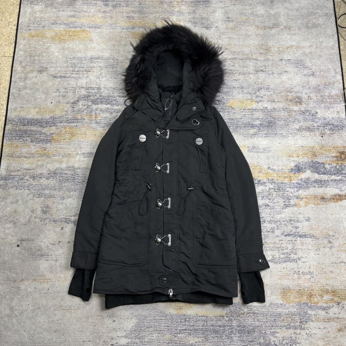 Japanese Brand Sly fur hoodie thumb holes jacket vkei style Size S / US 4 / IT 40 - 4 Thumbnail