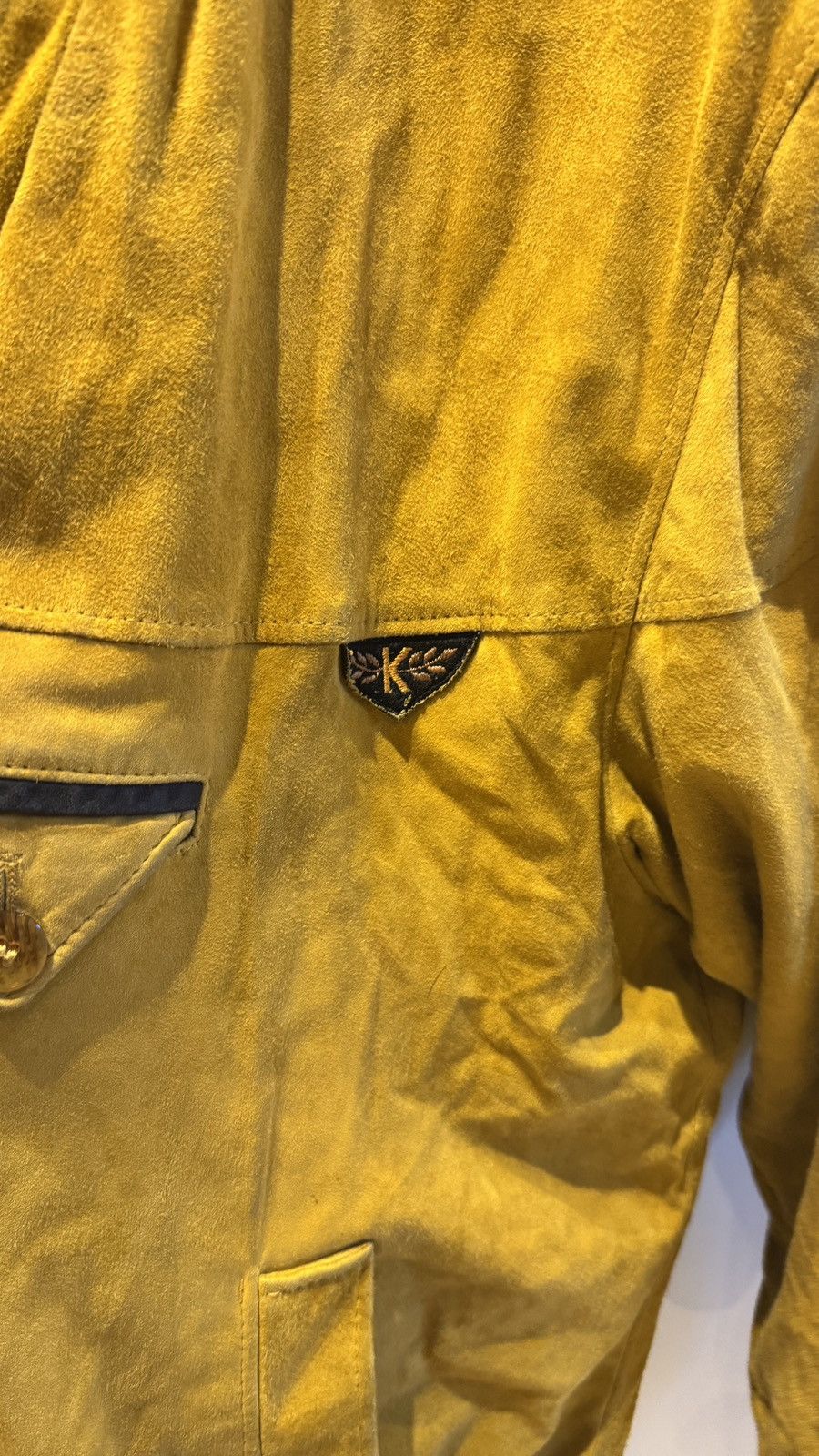 Vintage Echte Ziegenvelour-Lederjacke Kapraun Vintage Bomber Size US L / EU 52-54 / 3 - 4 Thumbnail