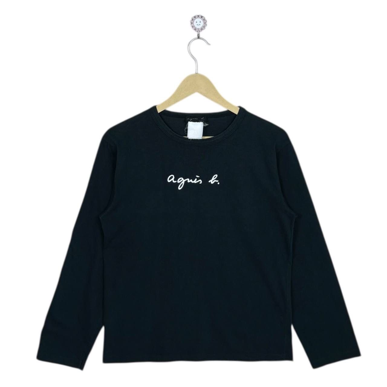 agnes b. Agnes b. Paris Script Logo L/S Tee - Made in France Size US S / EU 44-46 / 1 - 1 Thumbnail