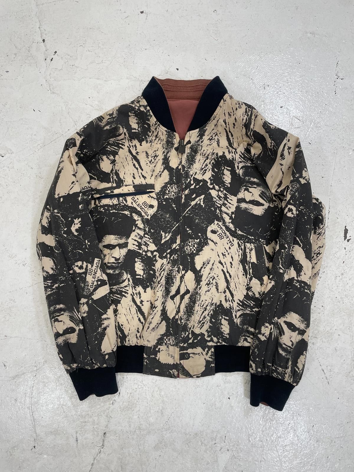 Balenciaga Balenciaga 1993 "Warn-Torn" Camo face print bomber Size US S / EU 44-46 / 1 - 1 Thumbnail