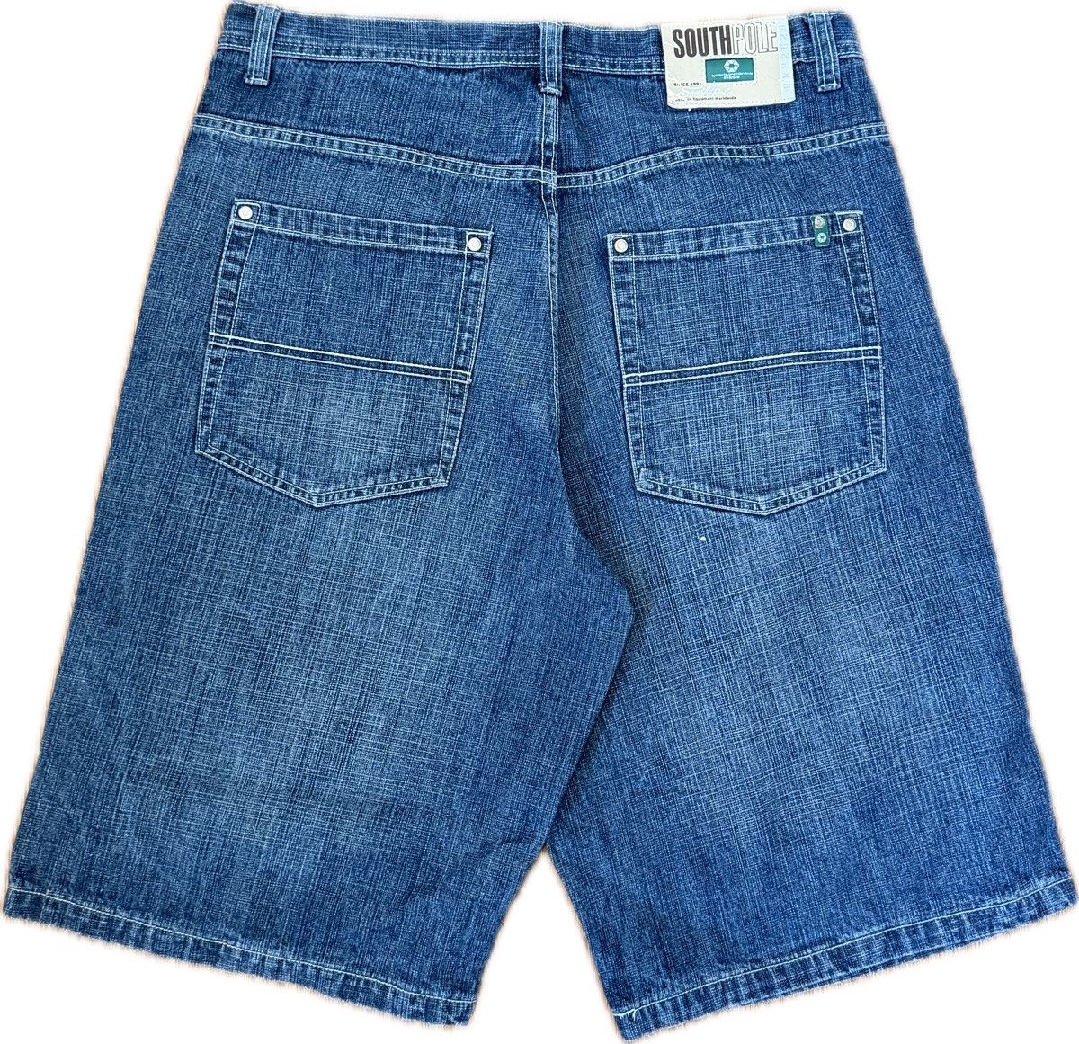 Southpole Green Tab Southpole Spelled Out Jorts Size US 36 / EU 52 - 2 Thumbnail