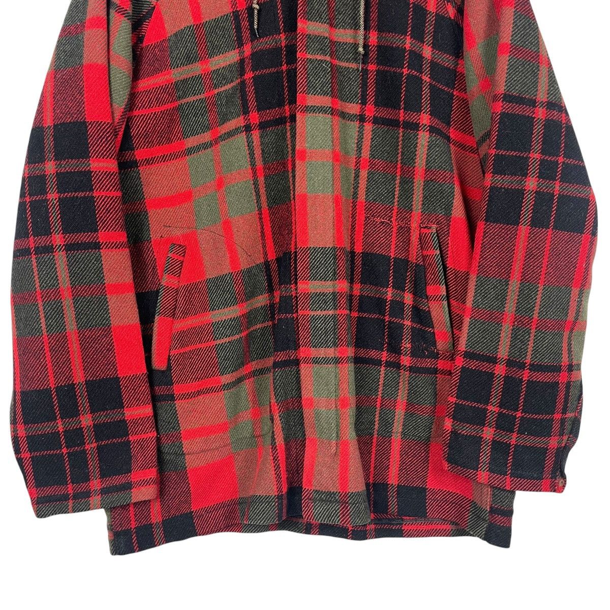 Vintage × Woolrich Woolen Mills 💥60s WOOLRICH USA MADE PLAID CHECKED HOODIE JACKET Size US L / EU 52-54 / 3 - 6 Thumbnail