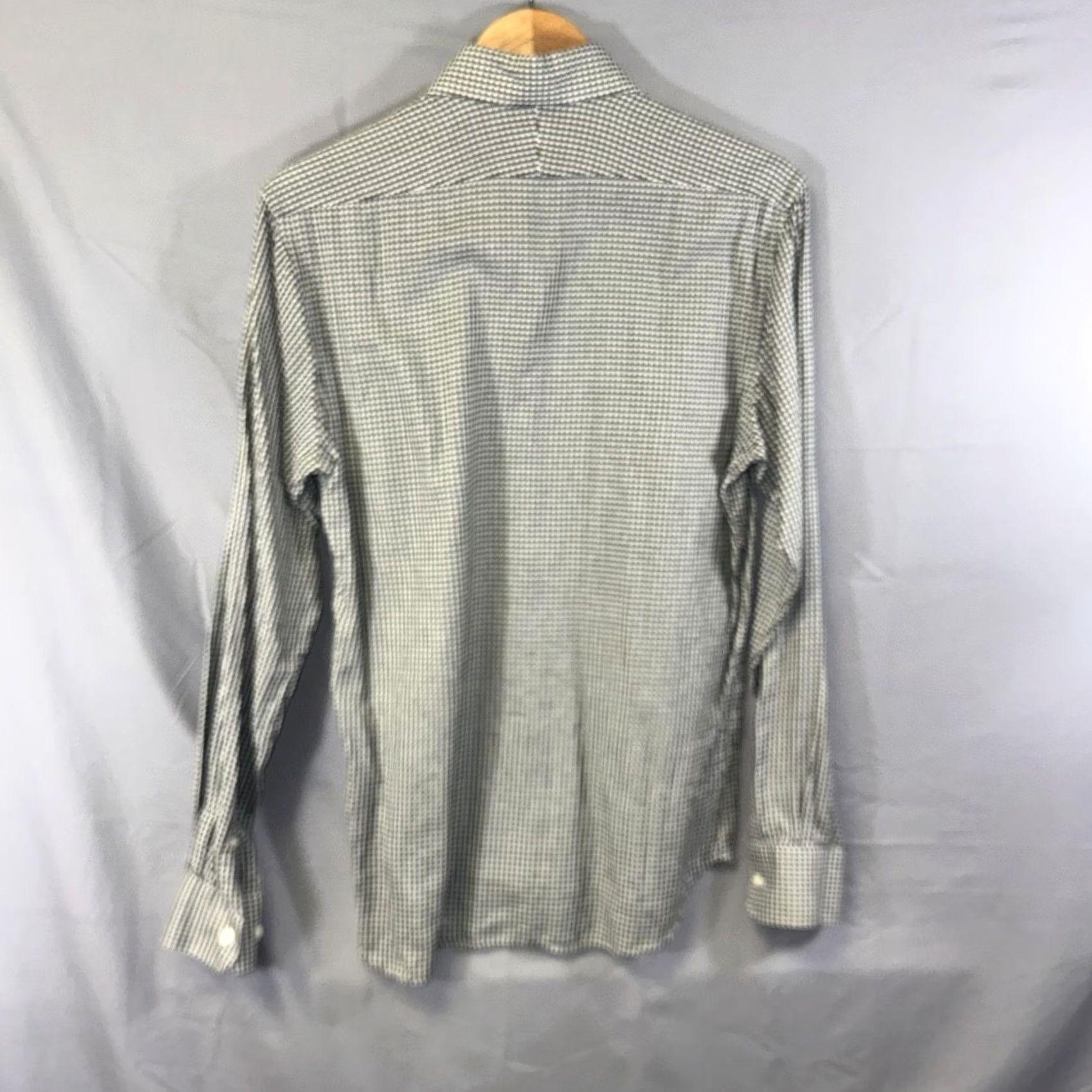 Suitsupply Suitsupply Shirt Men's Size 40 15 3/4 Gingham Egyptian Cotton Long Sleeve Polo Size US L / EU 52-54 / 3 - 2 Thumbnail