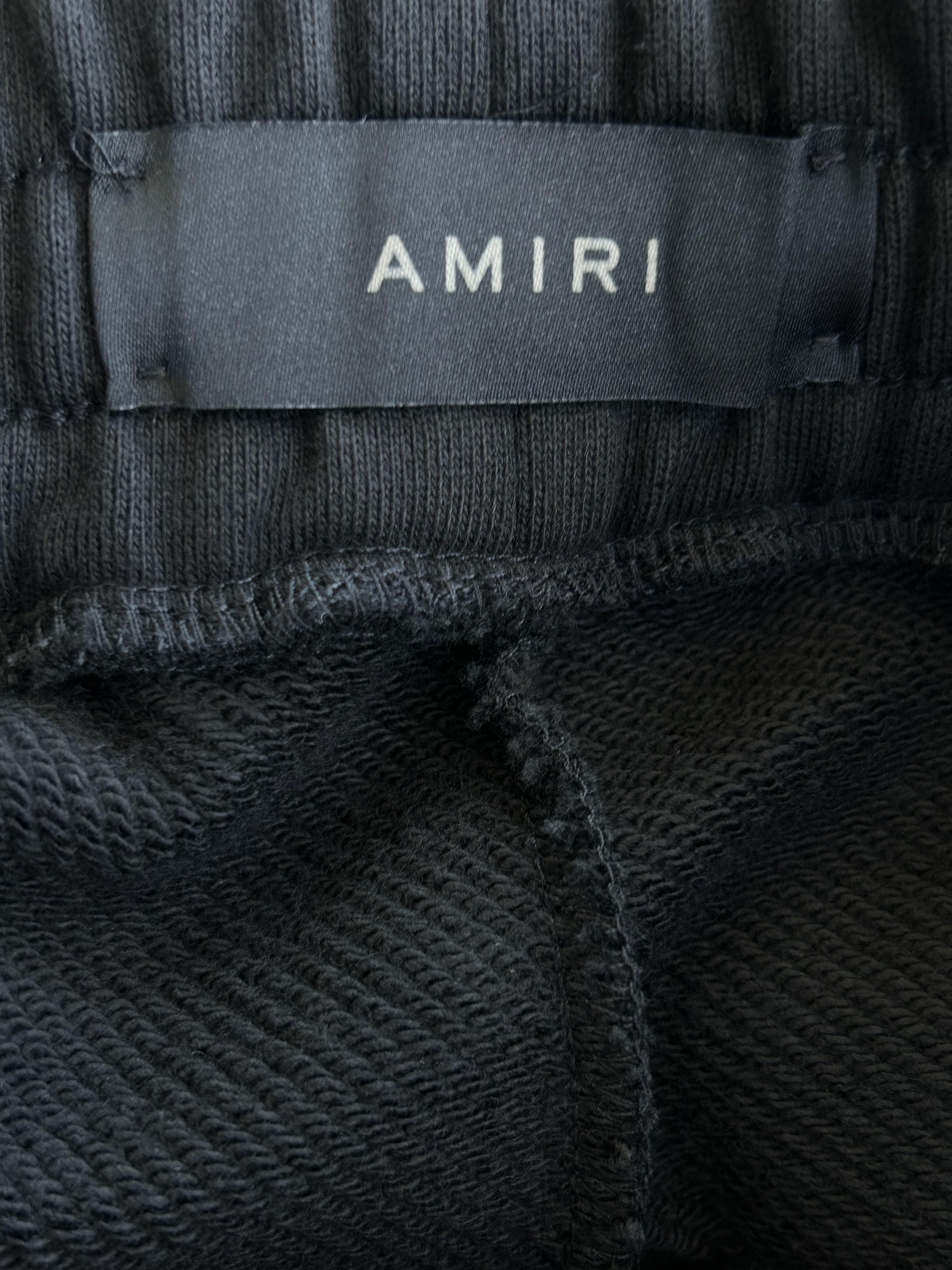 Amiri Amiri Black & Red MA Bar Logo Sweatpants Size US 36 / EU 52 - 3 Thumbnail