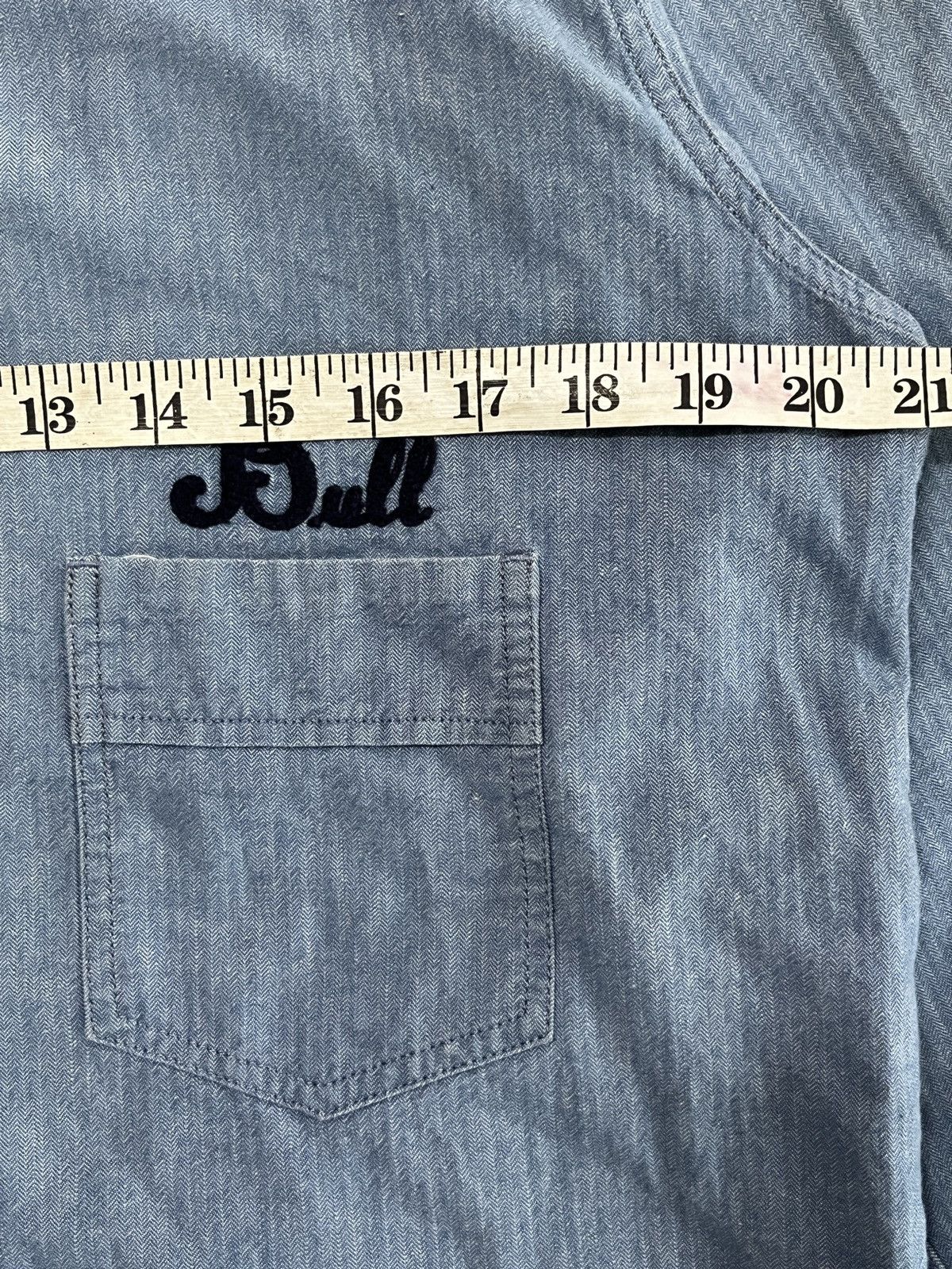 Japanese Brand Bulls Baywatch Chain Stitched Kapital RRL Style Chambray Size US M / EU 48-50 / 2 - 7 Thumbnail