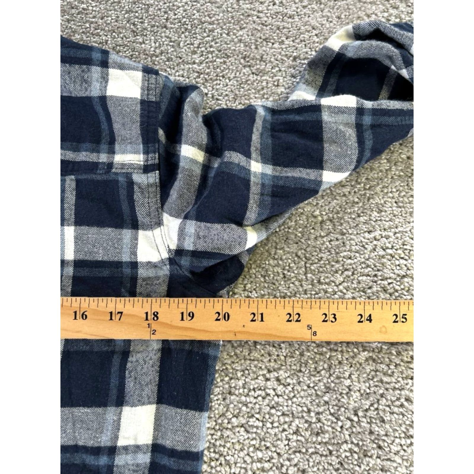 Abercrombie & Fitch Abercrombie & Fitch Shirt Womens Small Blue Plaid Button-Up Knit Viscose Short Sleeve? Size S / US 4 / IT 40 - 6 Thumbnail