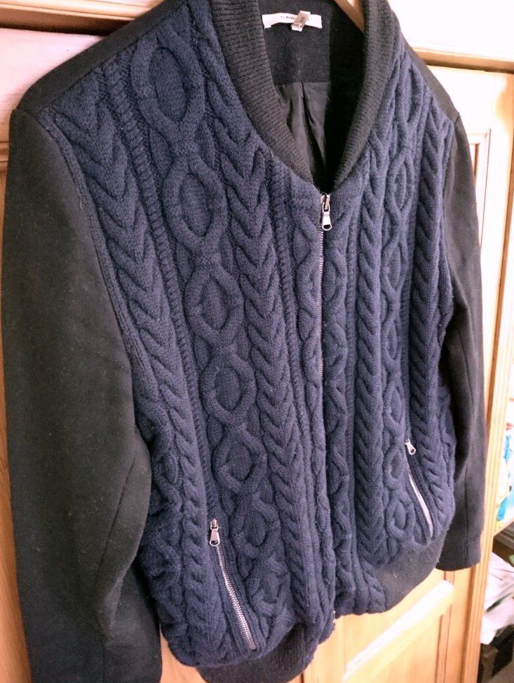 Carven Carven Cable Knit Wool Bomber Jacke 48 Size US M / EU 48-50 / 2 - 2 Thumbnail