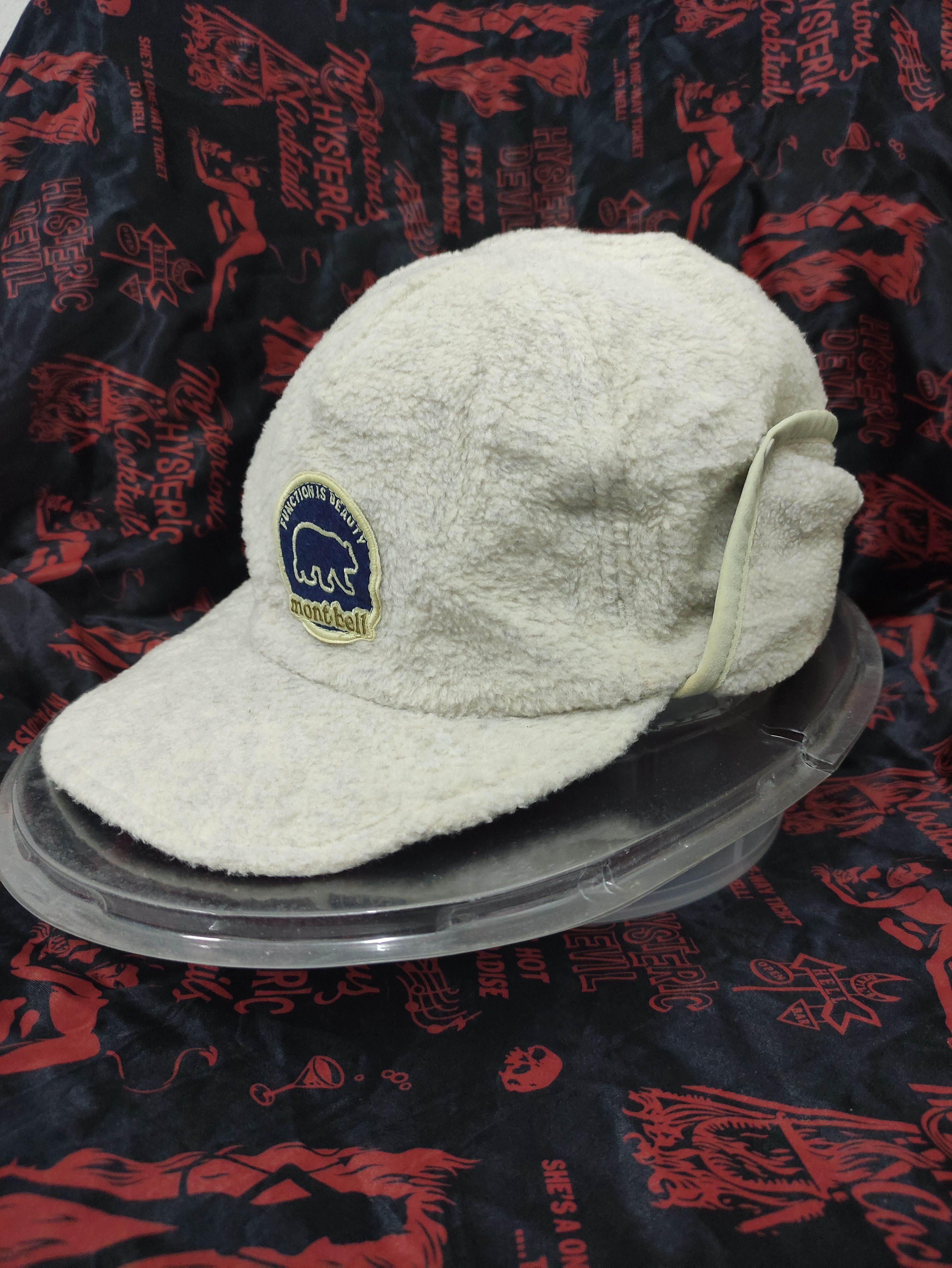 Montbell × Vintage MONTBELL CLIMAPLUS BIG PATCHES EAR WARMER CAP FLEECE Size ONE SIZE - 9 Thumbnail