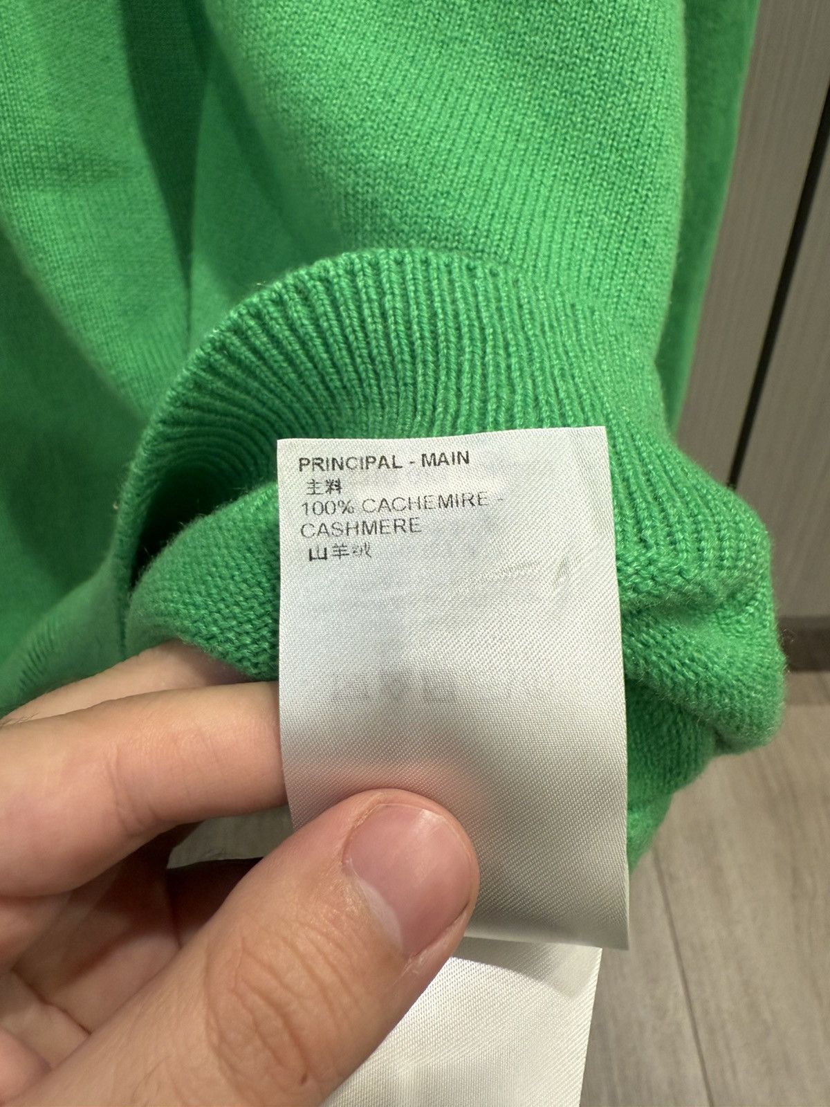 Louis Vuitton Louis Vuitton Green Cuff Logo Knit Sweater Size US L / EU 52-54 / 3 - 8 Thumbnail