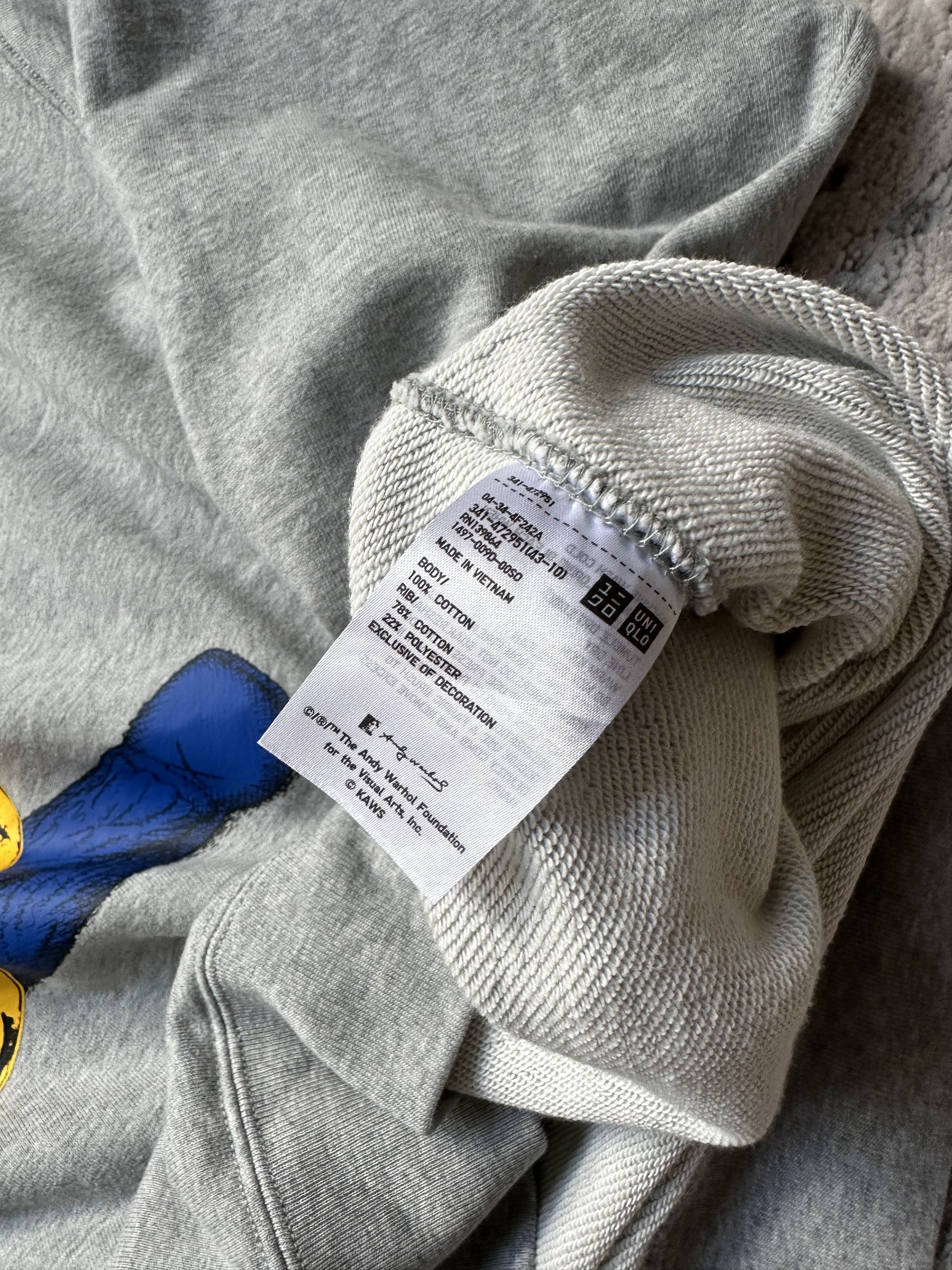 Andy Warhol × Uniqlo Uniqlo Kaws Andy Warhol sweatshirt Size US L / EU 52-54 / 3 - 5 Thumbnail