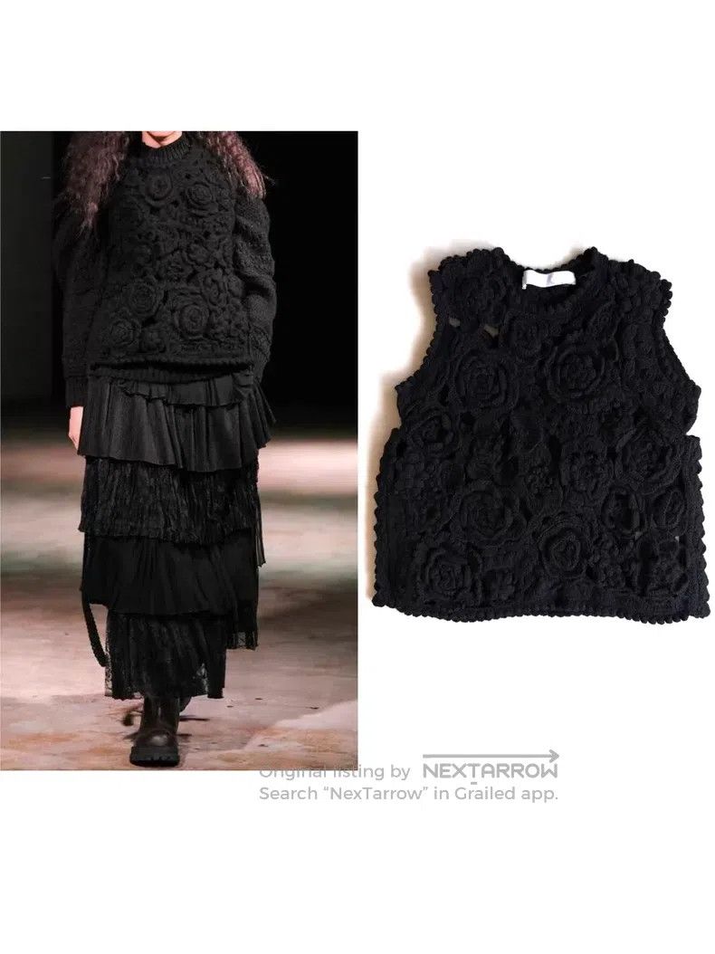 Comme des Garcons Comme Des Garcons one-size-fits-all Knitted flower top Size XS / US 0-2 / IT 36-38 - 1 Thumbnail
