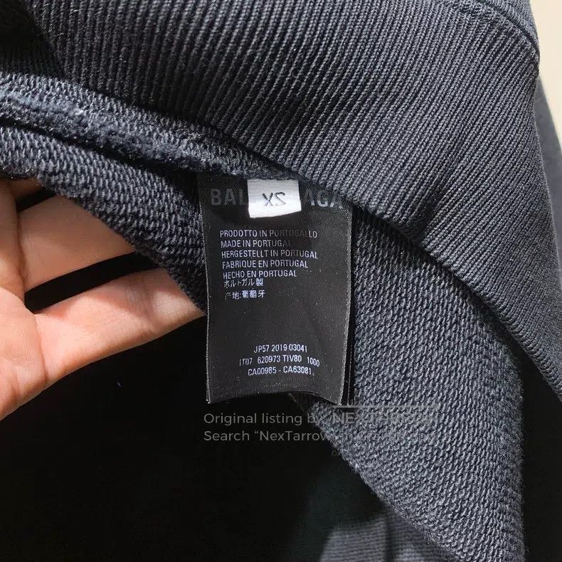 Balenciaga Balenciaga Logo Pattern Loose Hoodie Sweatshirt Size US XS / EU 42 / 0 - 6 Thumbnail