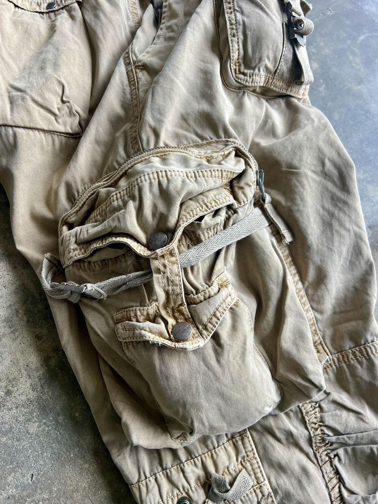Polo Ralph Lauren Crazy Vintage 90s Polo RL Baggy Wide Leg Cargo Pants Size US 36 / EU 52 - 8 Thumbnail