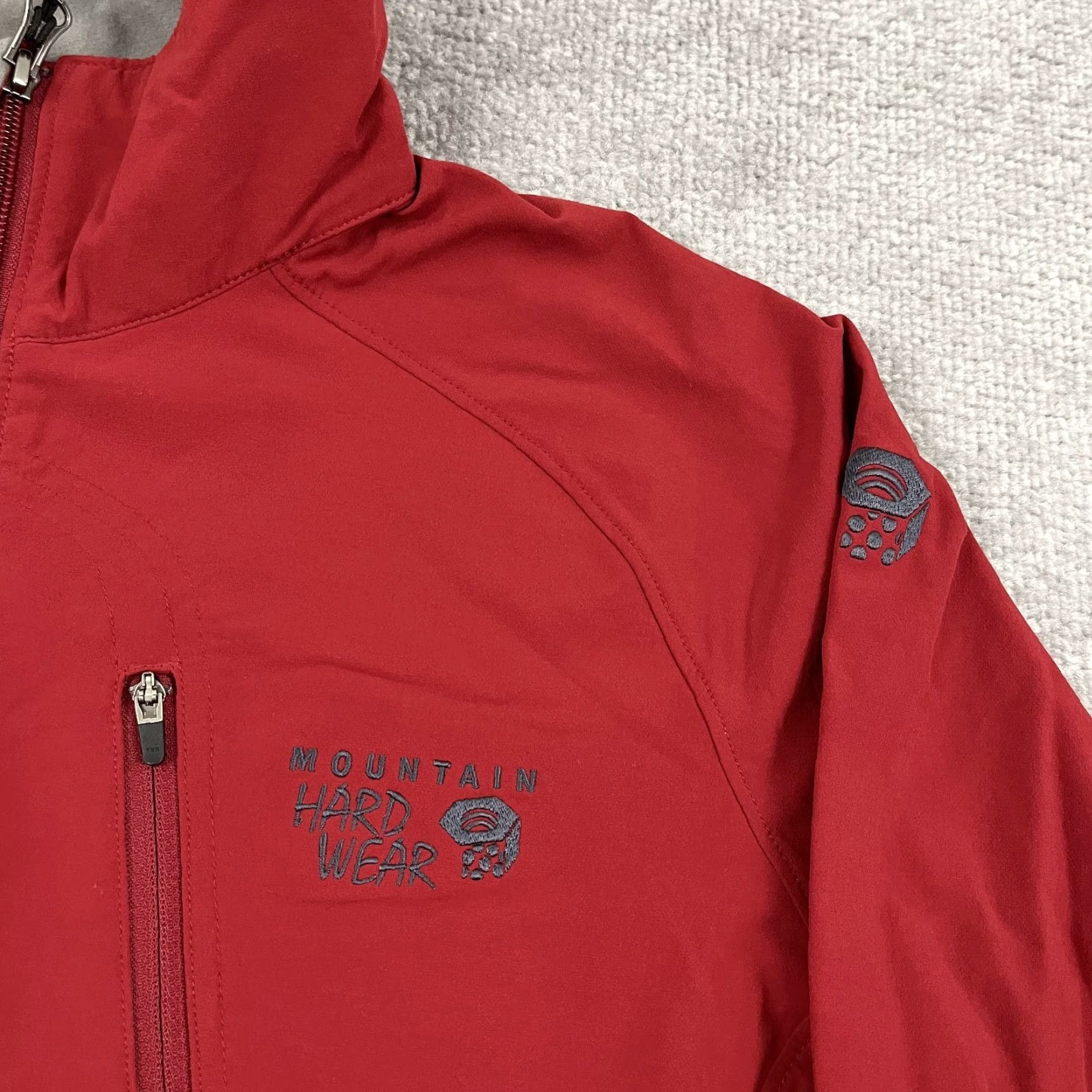 Mountain Hardwear Mountain Hardwear Jacket Men Medium Red Softshell Full Zip Pocket Hiking Outdoor Size US M / EU 48-50 / 2 - 2 Thumbnail