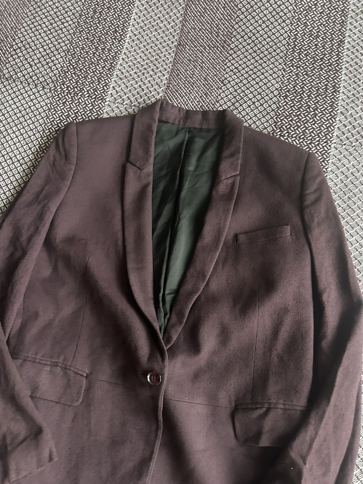 The Kooples The Kooples Viscose Women Burgundy Blazer Sz 40 Solid Style Size S / US 4 / IT 40 - 5 Thumbnail