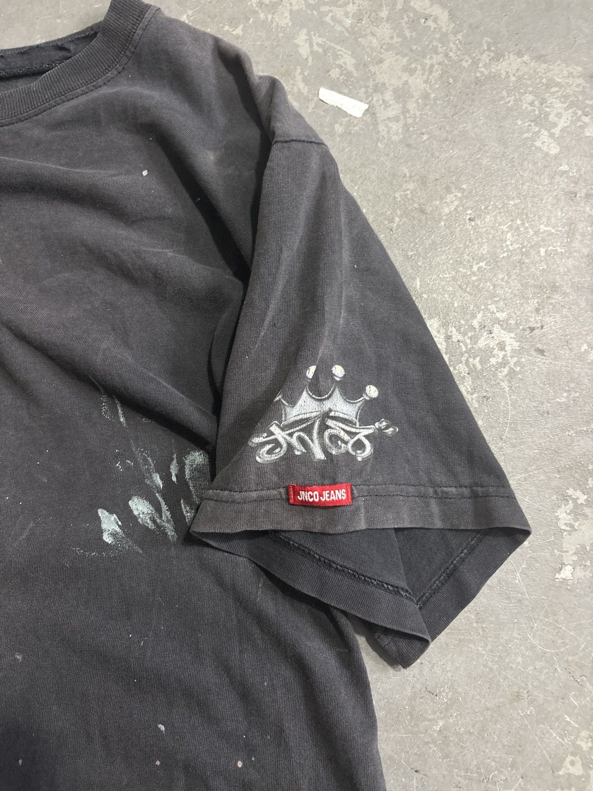 JNCO rare jnco big skull print faded t shirt Size US L / EU 52-54 / 3 - 3 Thumbnail