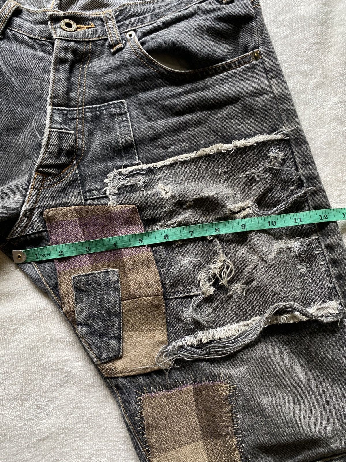 Japanese Brand Community.co Patchwork Jeans Pants Size US 32 / EU 48 - 13 Thumbnail