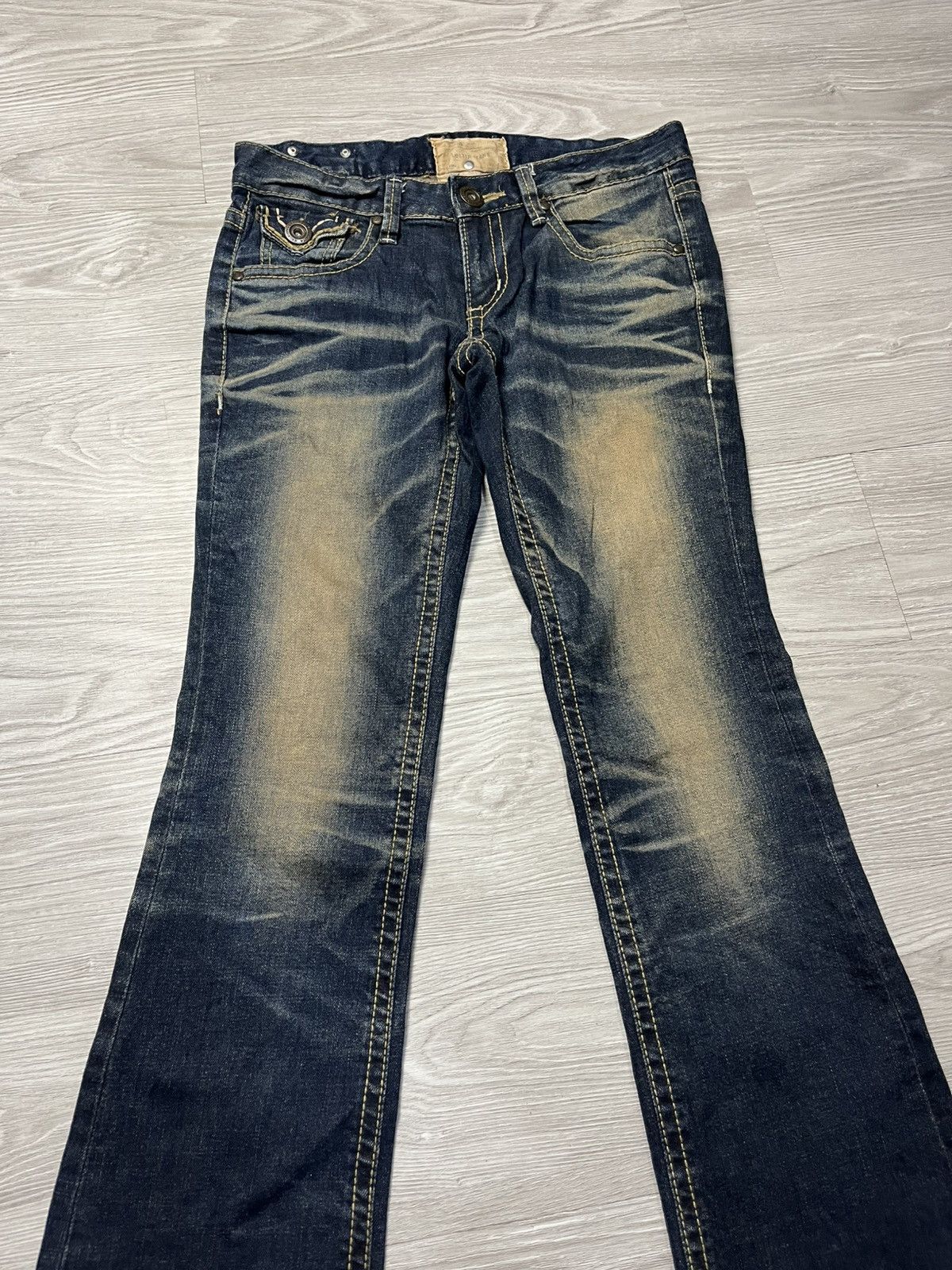 Hysteric Glamour Y2k Lolita ifsixwasnine Faded Flare Jeans Size 30" / US 8 / IT 44 - 2 Thumbnail
