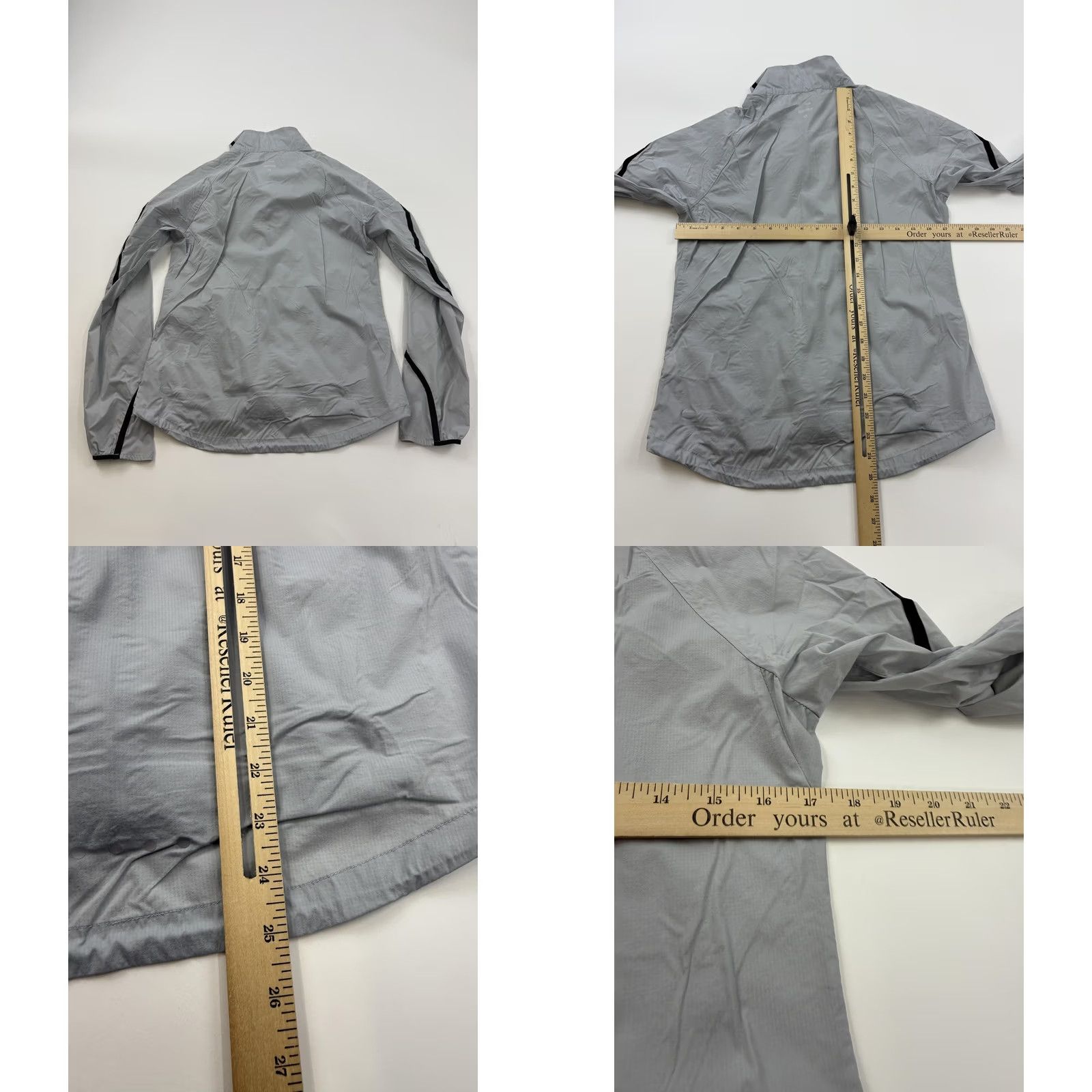 Nike Nike Jacket Womens Small Gray Full Zip Running Windbreaker Lightweight Size S / US 4 / IT 40 - 8 Thumbnail