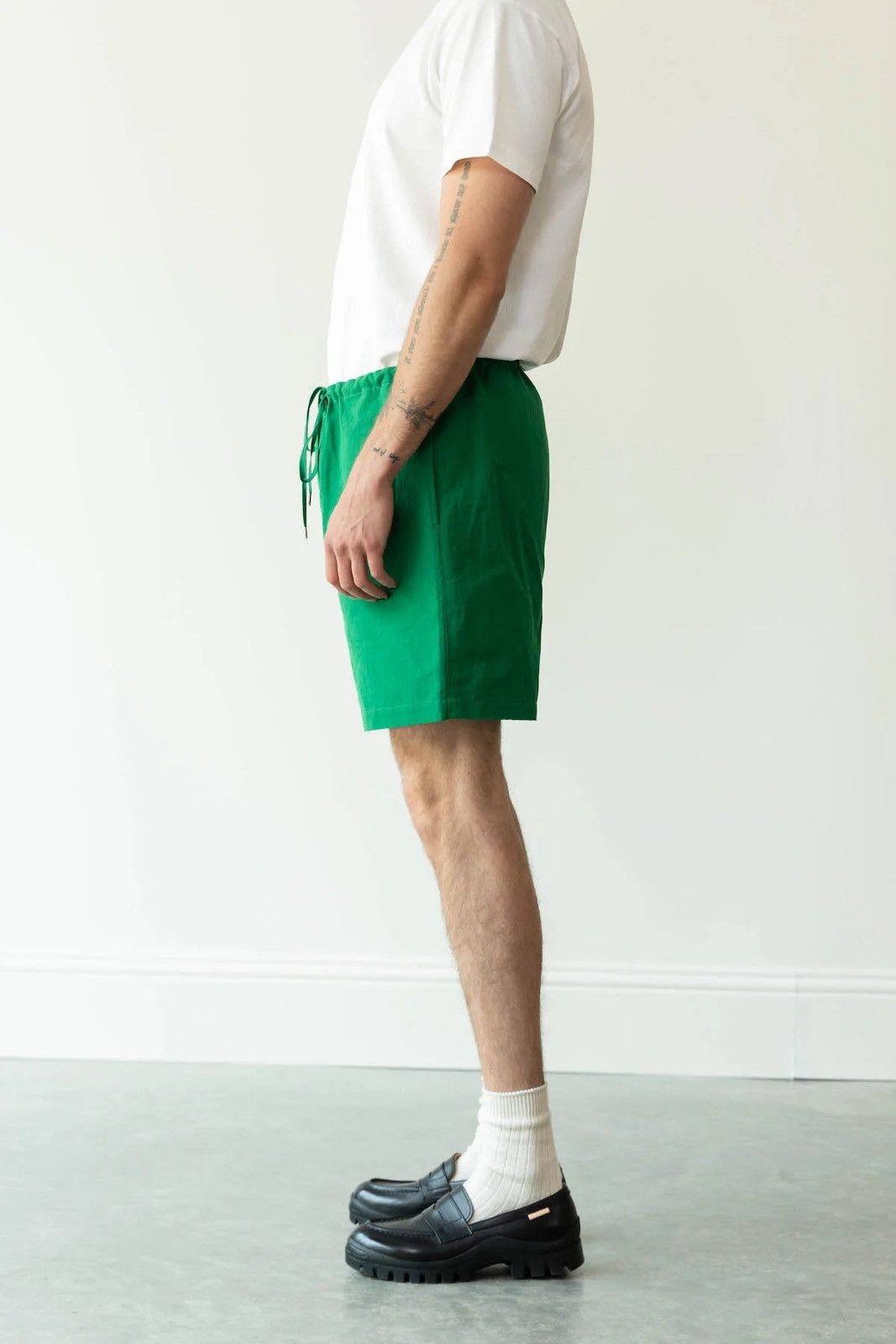 Auralee Green ‘Finx’ Linen Easy Shorts Shorts Size US 36 / EU 52 - 13 Thumbnail