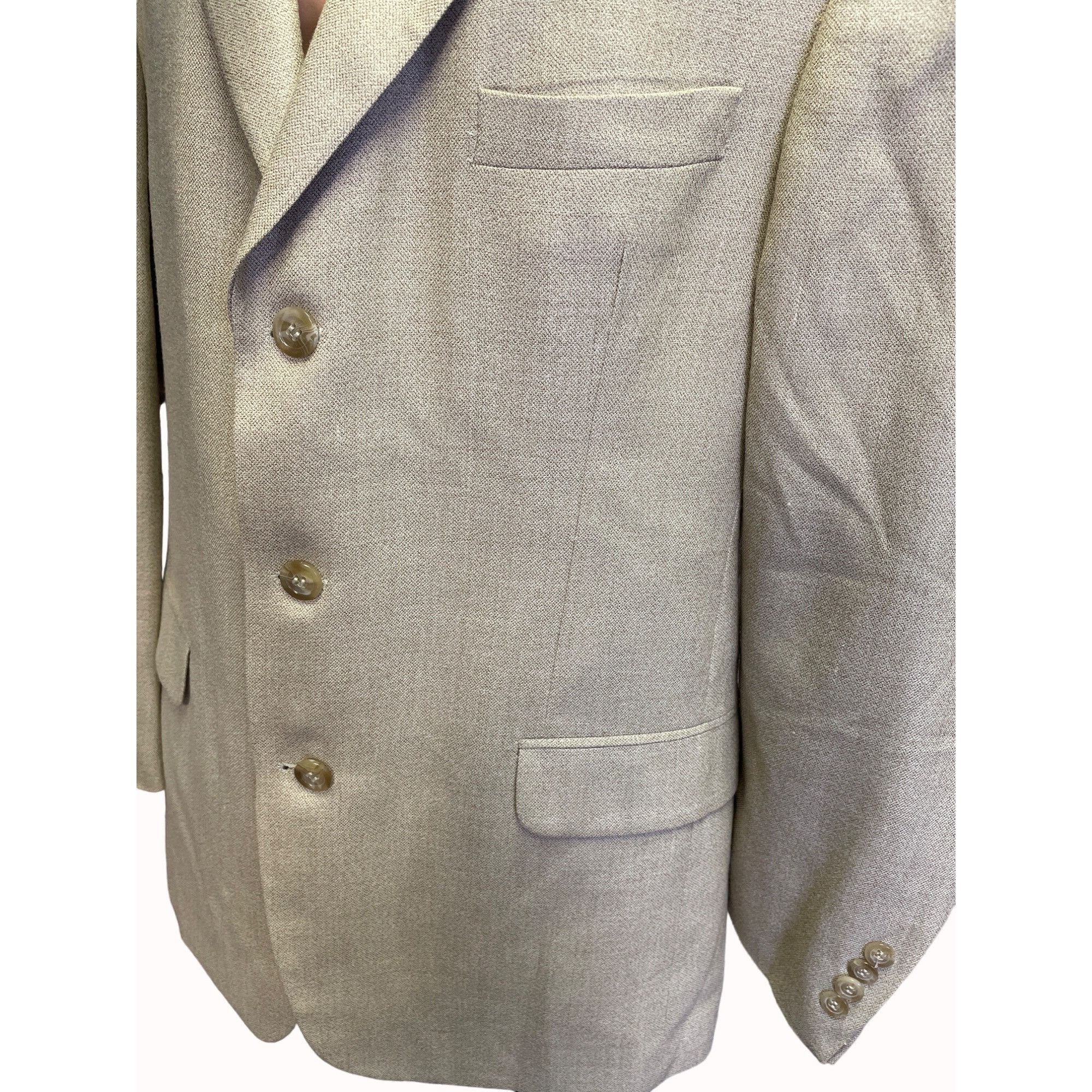 Other Gianfranco Ruffini Italy Mens Tan Blazer Silk/Wool Sports Co Size 42R - 2 Thumbnail