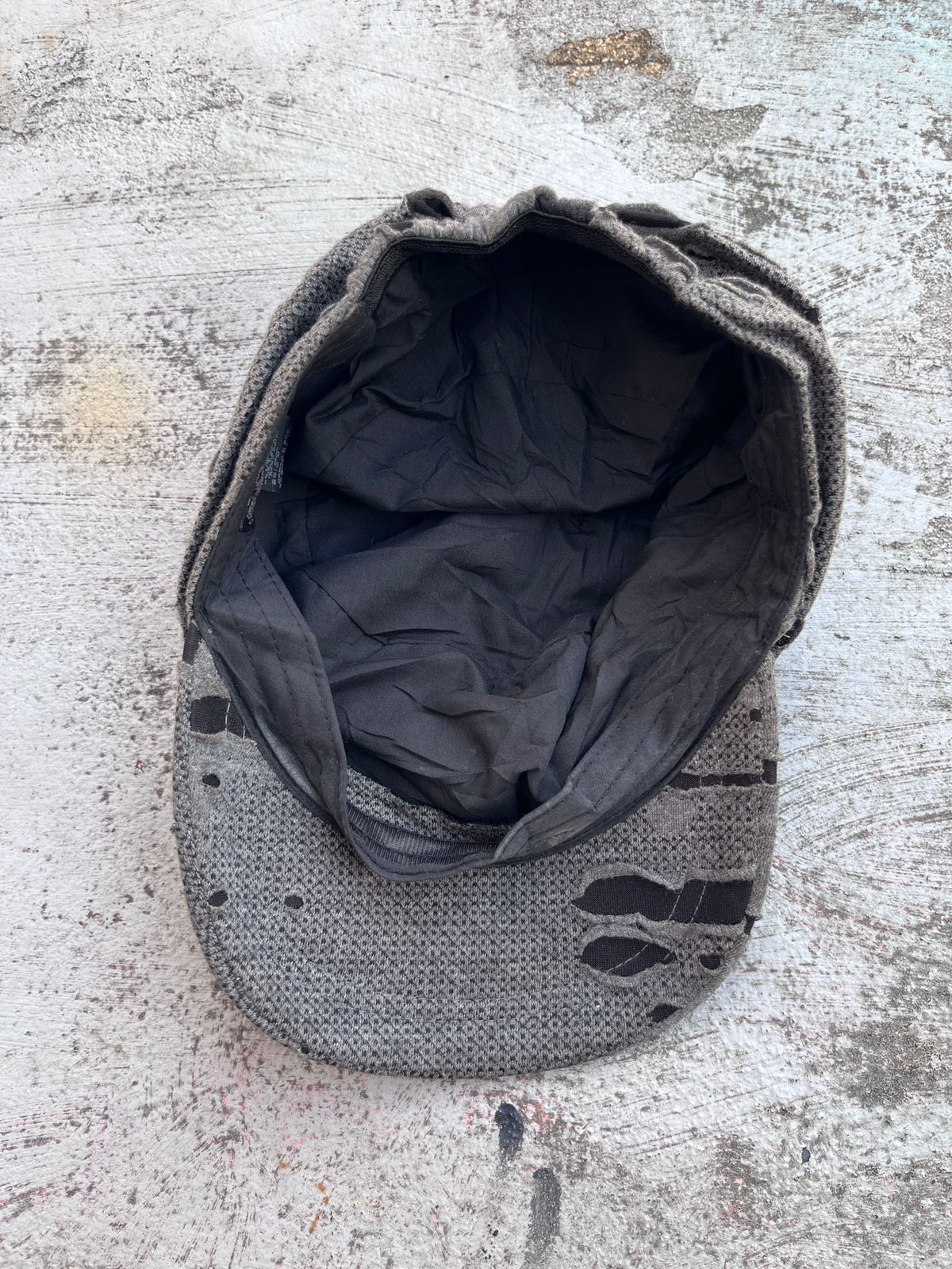 Yasuyuki Ishii Japanese Archive Distressed Scab Mesh Cadet Cap - Gray/Black Size ONE SIZE - 3 Thumbnail