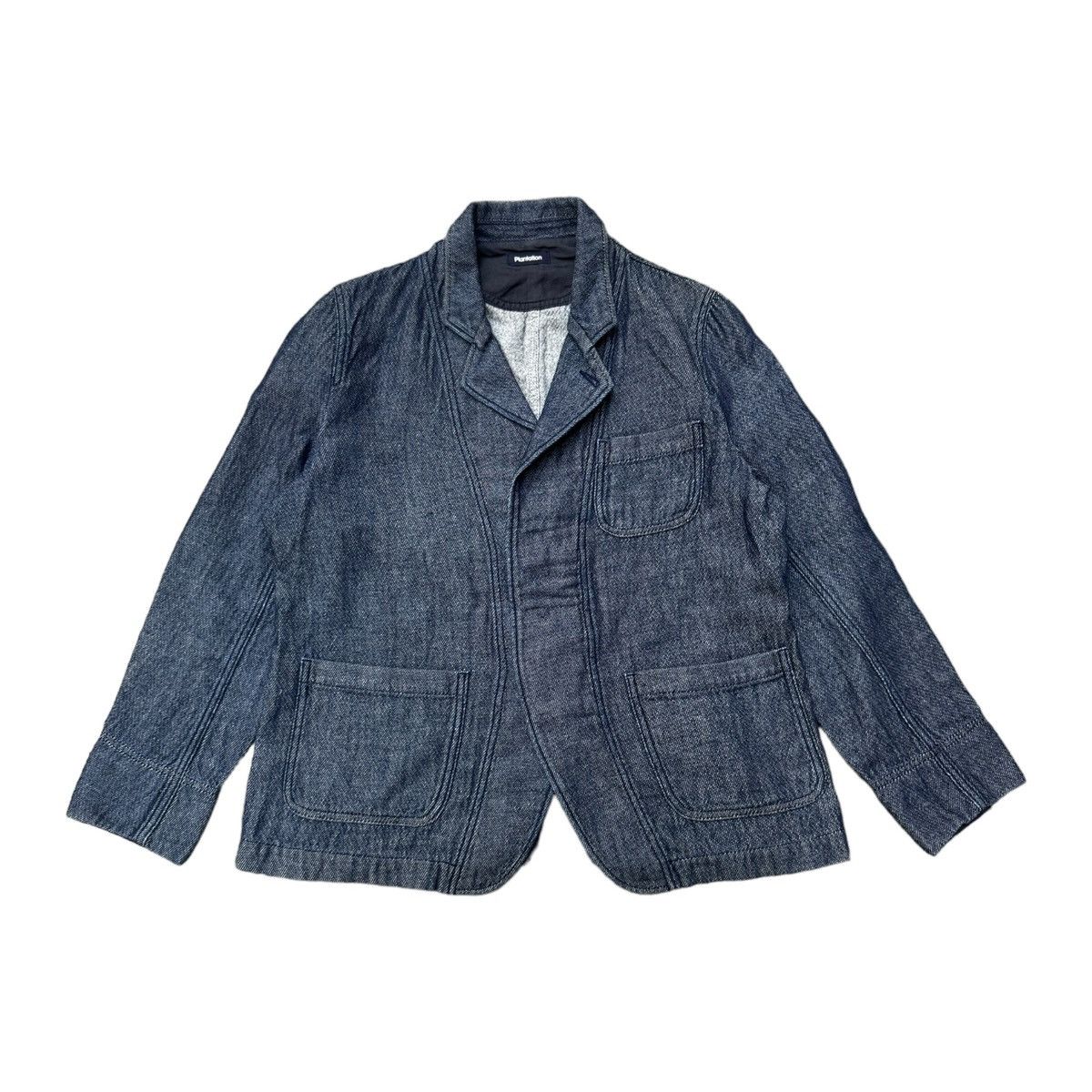 Issey Miyake × Vintage Issey Miyake Plantation Overall Denim Jacket Size US S / EU 44-46 / 1 - 1 Thumbnail