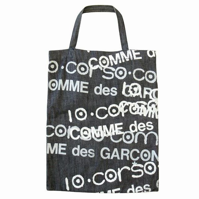 Comme des Garcons Tote Bag denim Painted logo Black Size ONE SIZE - 1 Thumbnail