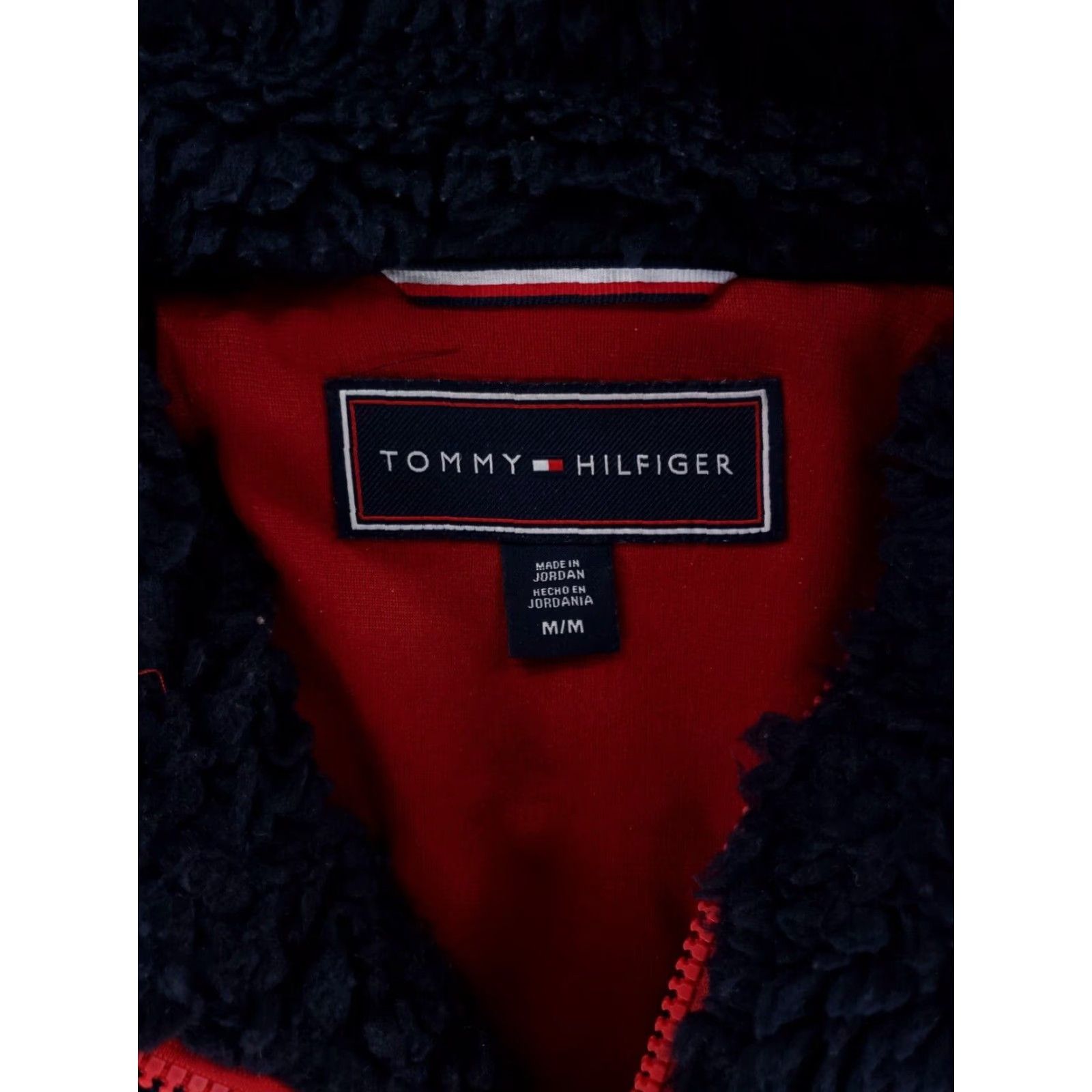 Tommy Hilfiger Tommy Hilfiger Jacket Fleece Full Zip Deep Pile Big Flag Mens M Blue Size US M / EU 48-50 / 2 - 4 Thumbnail