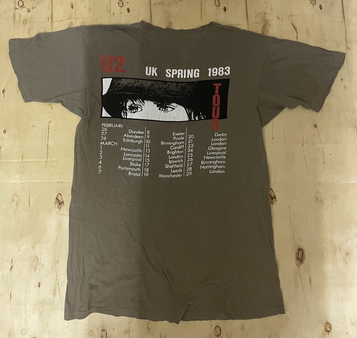 Vintage Vintage U2 Tour 1983 Size US S / EU 44-46 / 1 - 4 Thumbnail