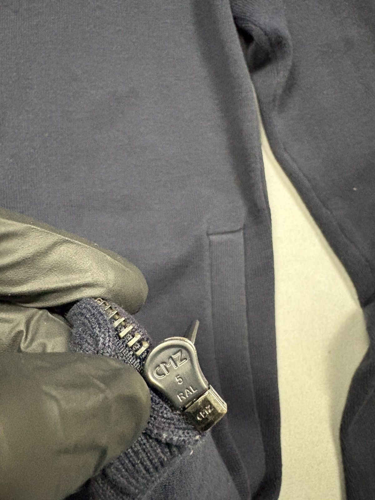 Psycho Bunny Psycho Bunny Navy Zip Up Merino Wool Cotton Knit Jacket M-L Size US L / EU 52-54 / 3 - 8 Thumbnail