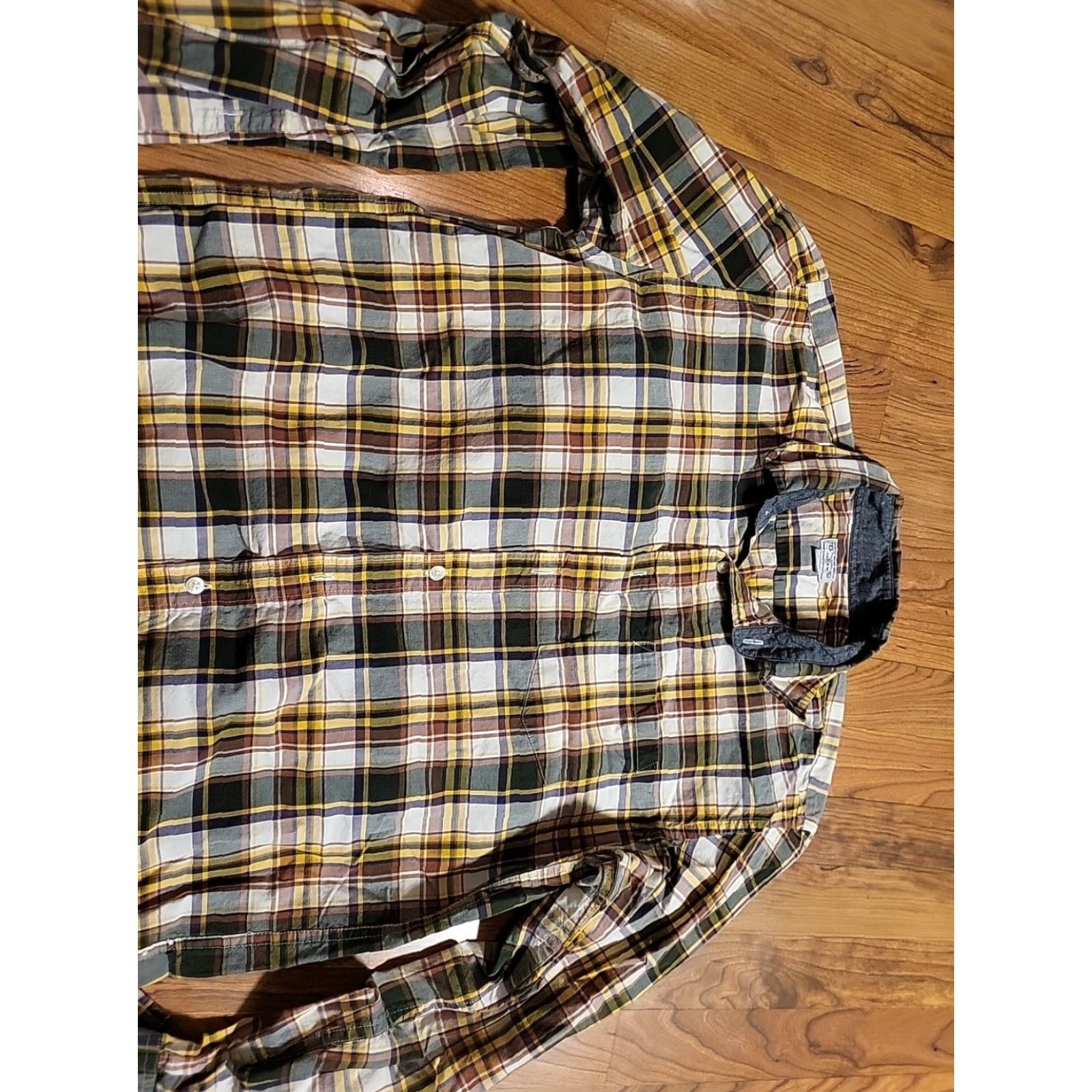 J.Crew J.CREW Tailored Button-Up Plaid Pocket Shirt Cotton Large 42/44" Multicolor Long Sleeve Classic Mens Size US L / EU 52-54 / 3 - 2 Thumbnail