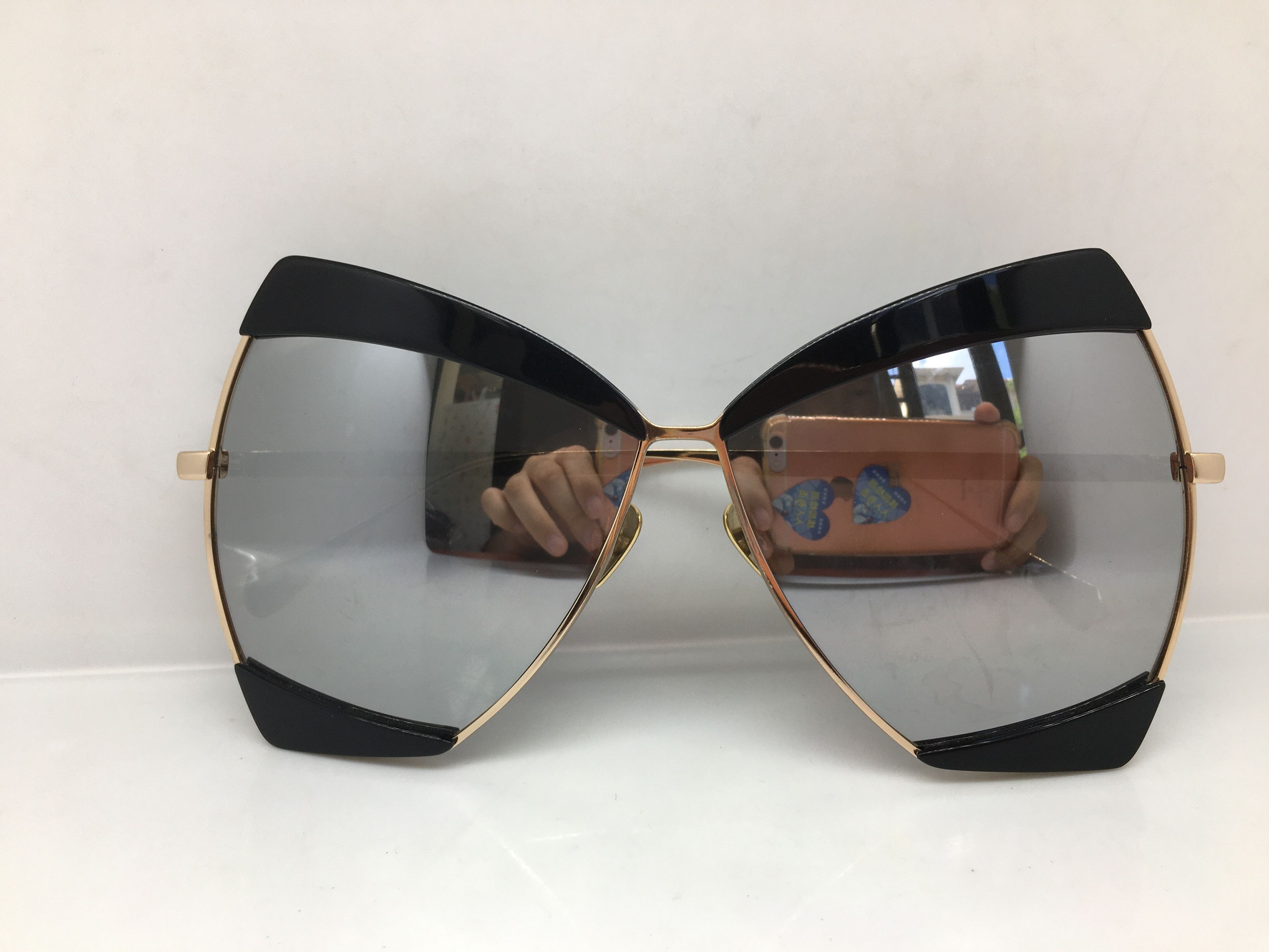 Other EJE Handmade Gold Oversize Sunglasses Frame Size ONE SIZE - 5 Thumbnail