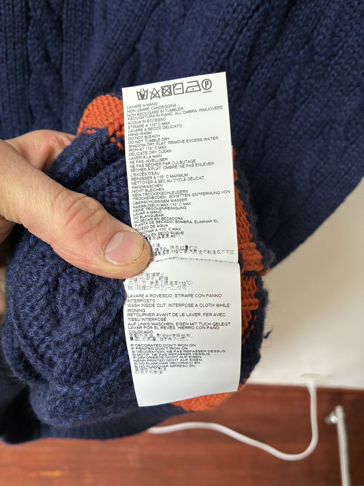 Maison Margiela MARGIELA AW17 Oversized Cable Knit Sweater Vest Size US L / EU 52-54 / 3 - 22 Thumbnail