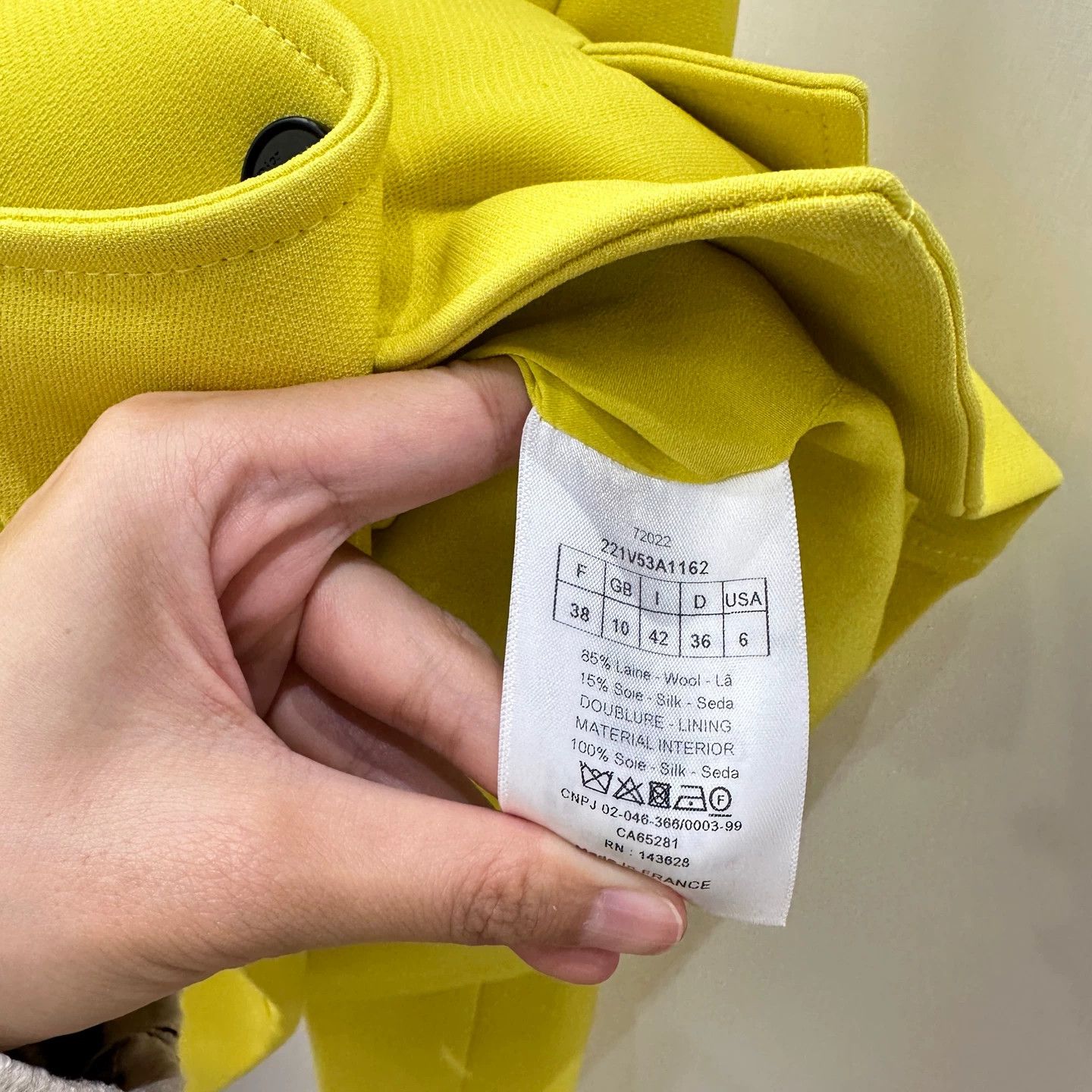 Christian Dior Monsieur Christian Dior mar98 Lemon Yellow Blazer 38 Size S / US 4 / IT 40 - 5 Thumbnail