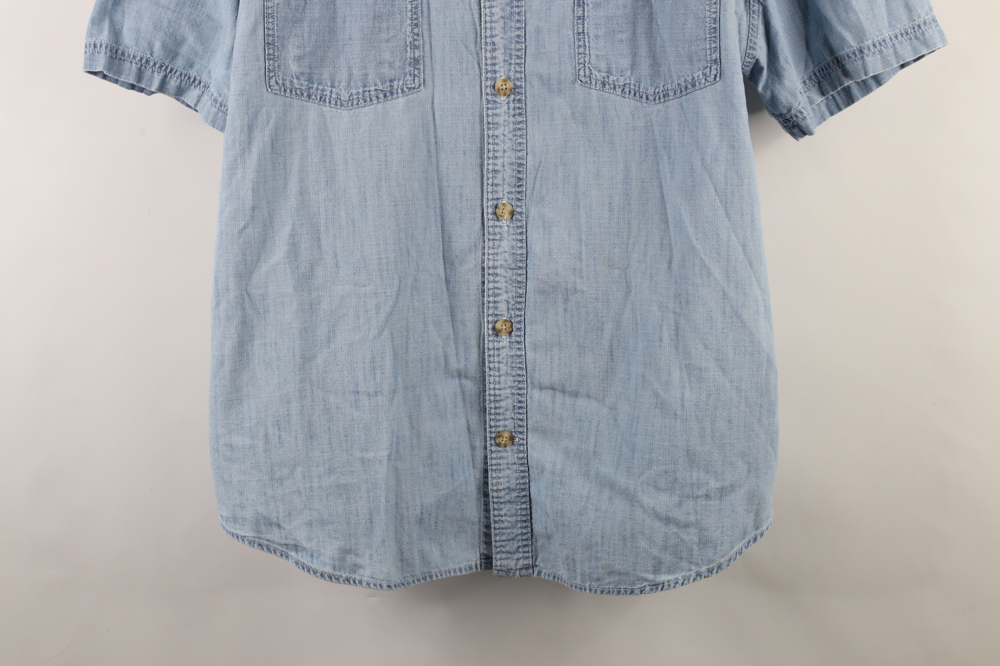 Duluth Trading Company × Vintage Duluth Trading Co Jean Short Sleeve Button Down Shirt Blue Size US XXL / EU 58 / 5 - 3 Thumbnail