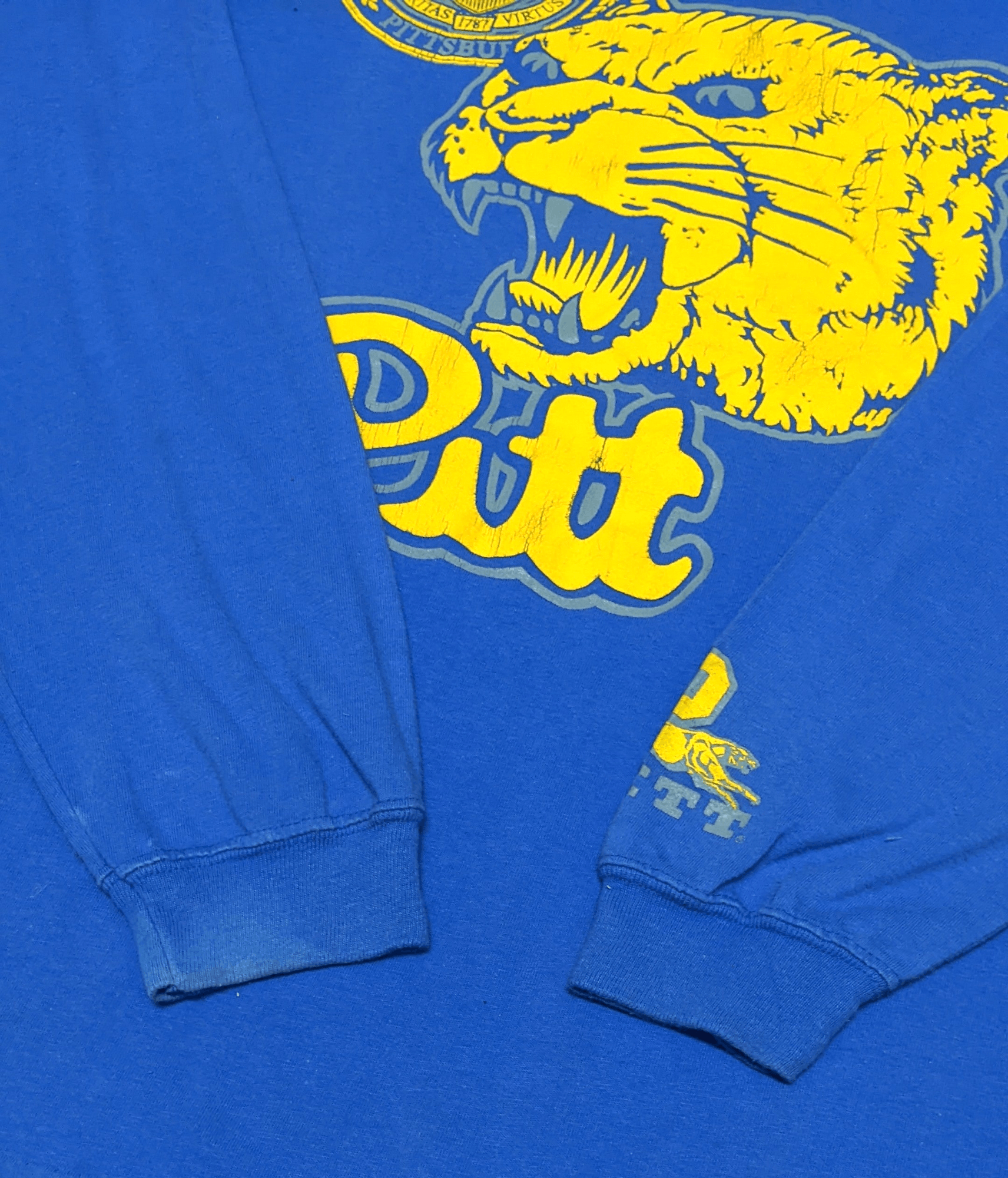 NHL × Vintage Vintage 80s 90s Pittsburgh Pitt Panthers Long Sleeve T shirt Size US M / EU 48-50 / 2 - 14 Thumbnail