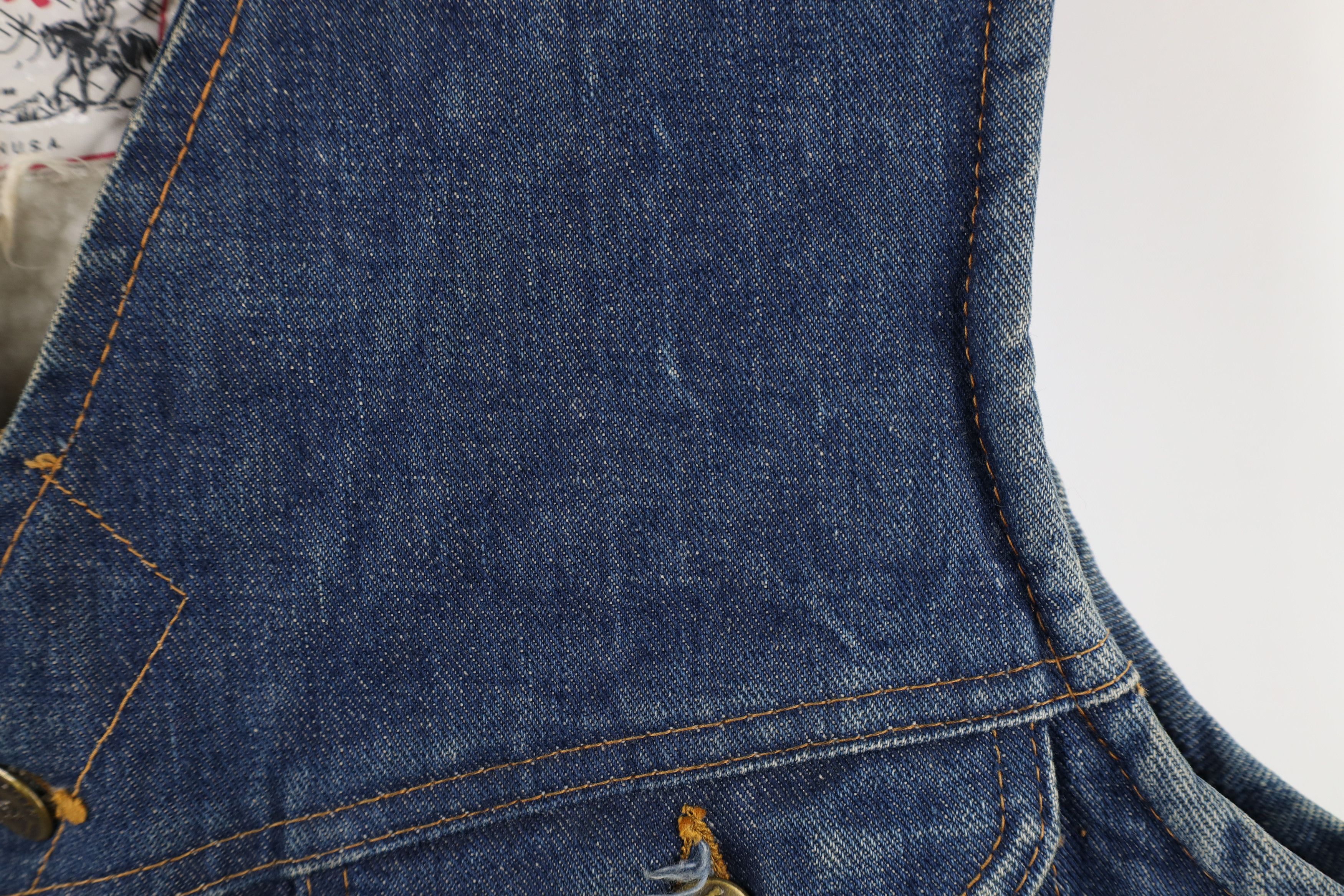 Lee × Vintage Vintage 60s 70s Lee Storm Rider Lined Denim Vest Jacket USA Size US M / EU 48-50 / 2 - 5 Thumbnail