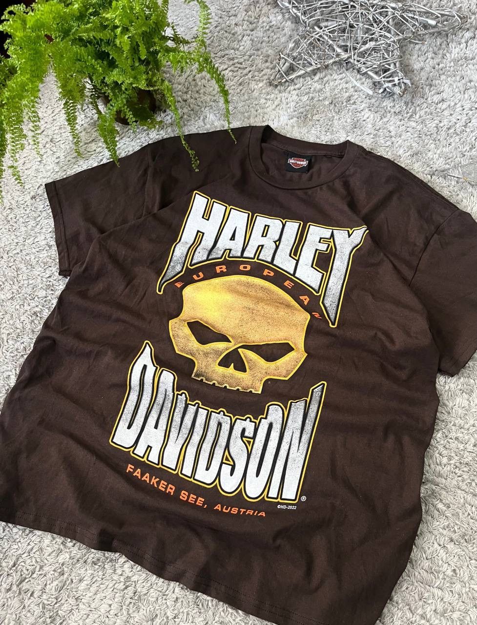 Harley Davidson × Vintage Harley-Davidson T-Shirrt Streetwear Vintage Big Logo Rare Size US XL / EU 56 / 4 - 2 Thumbnail