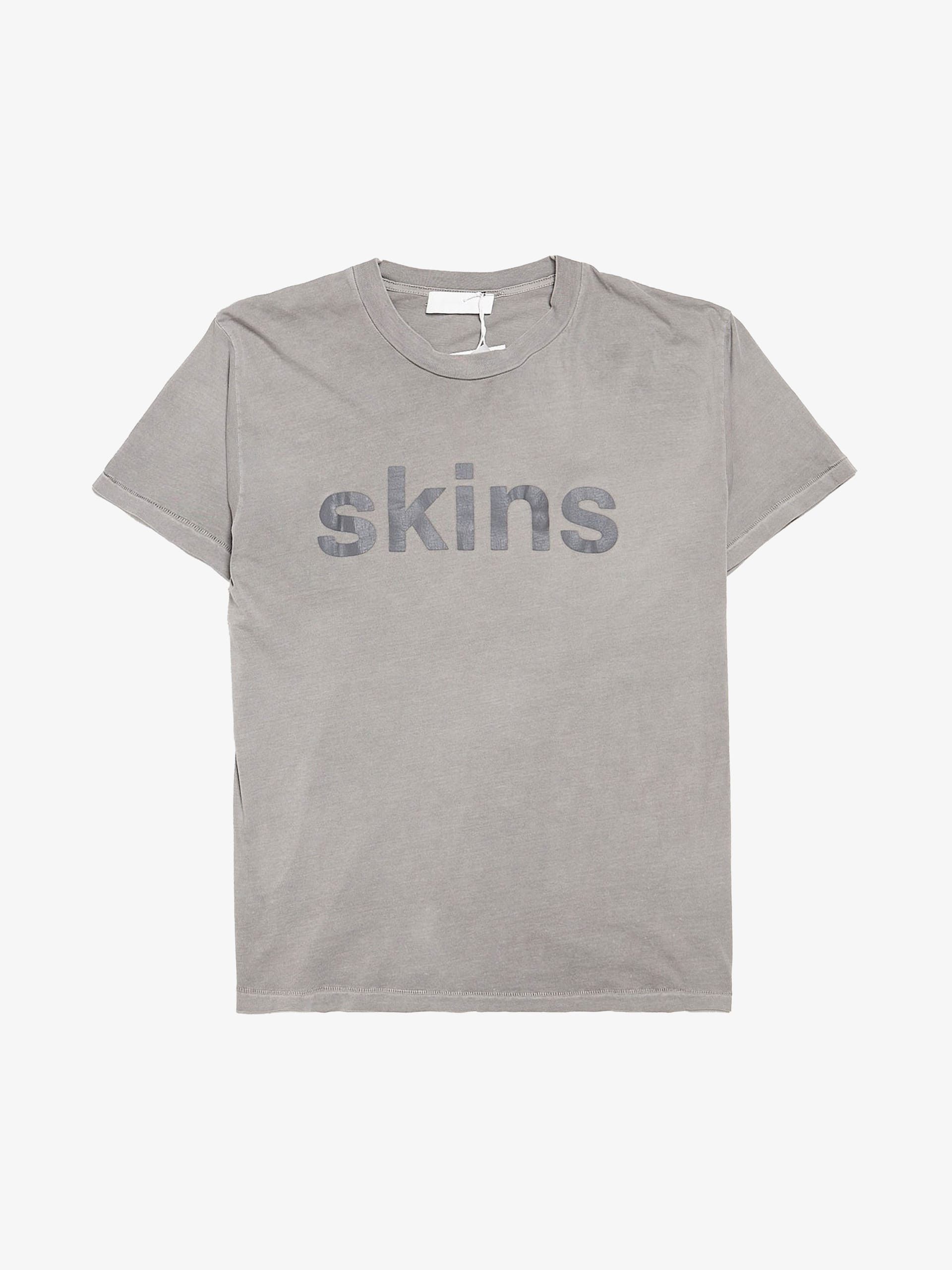 ALEXANDER DIGENOVA Gray Boxy Skins Logo Printed Cotton T