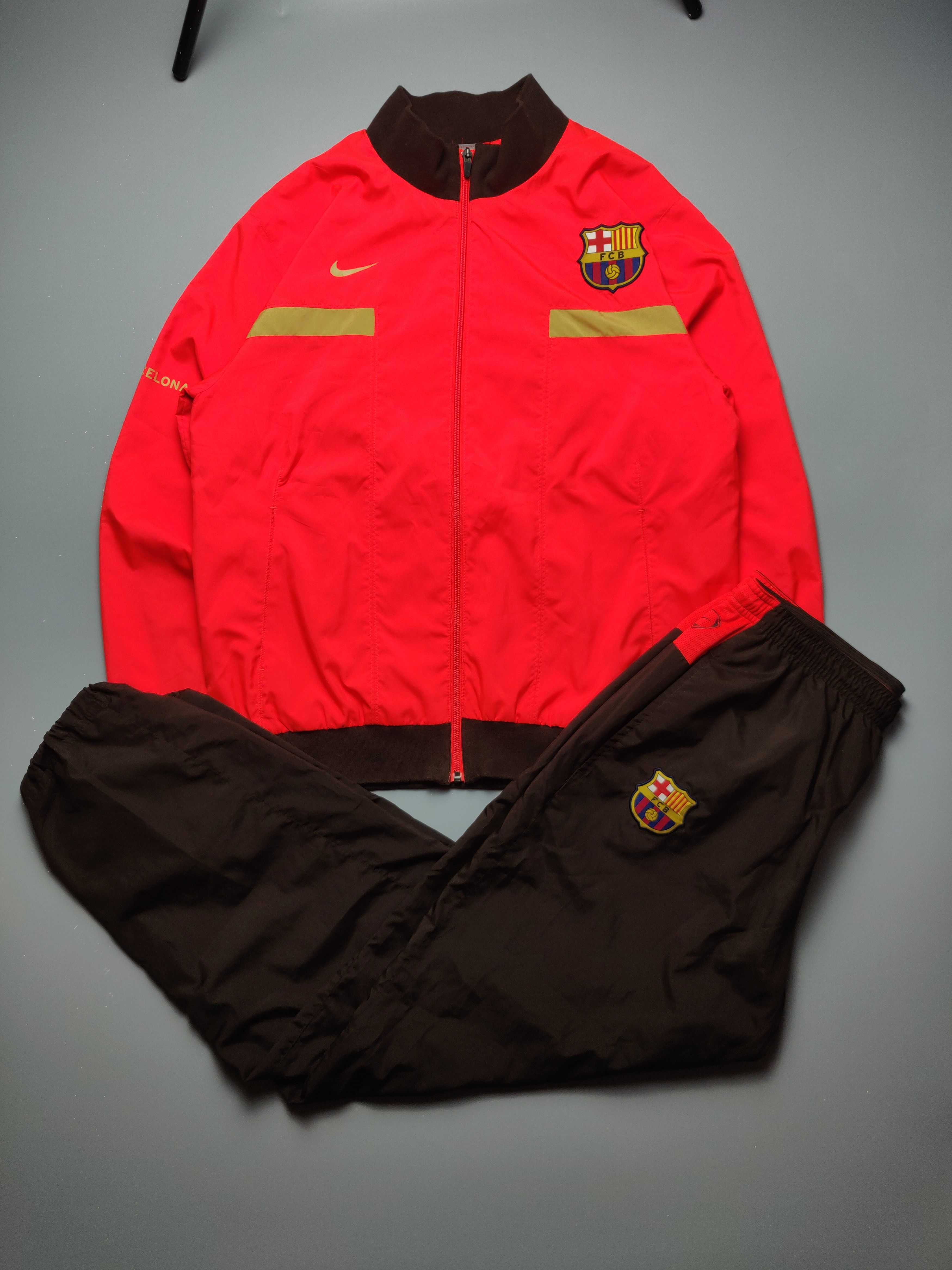 Nike Vintage Nike Barcelona FC Track Suit Nylon jacket | Grailed