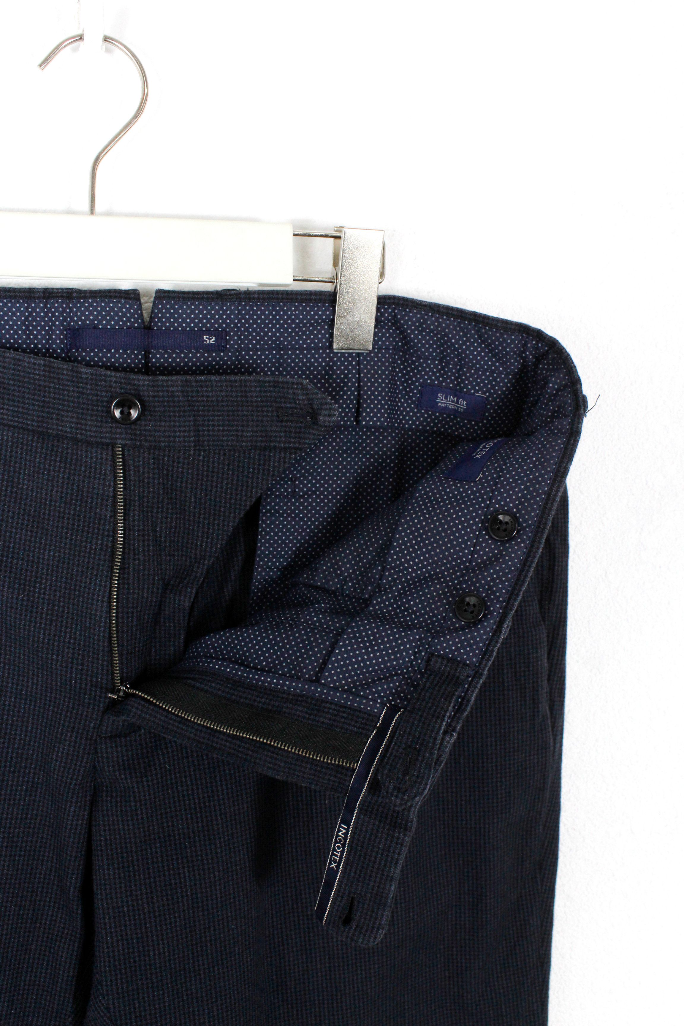 Incotex × Japanese Brand × Slowear Incotex Navy Blue Chino Pants Trousers Size US 34 / EU 50 - 5 Thumbnail