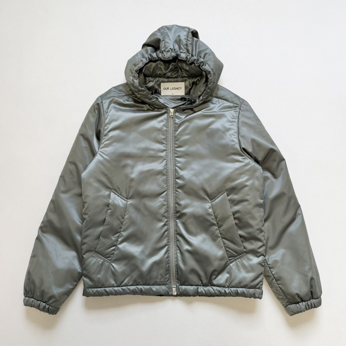 Our Legacy Sample Shimmer Sage Nylon Puffer Jacket Size US M / EU 48-50 / 2 - 1 Thumbnail
